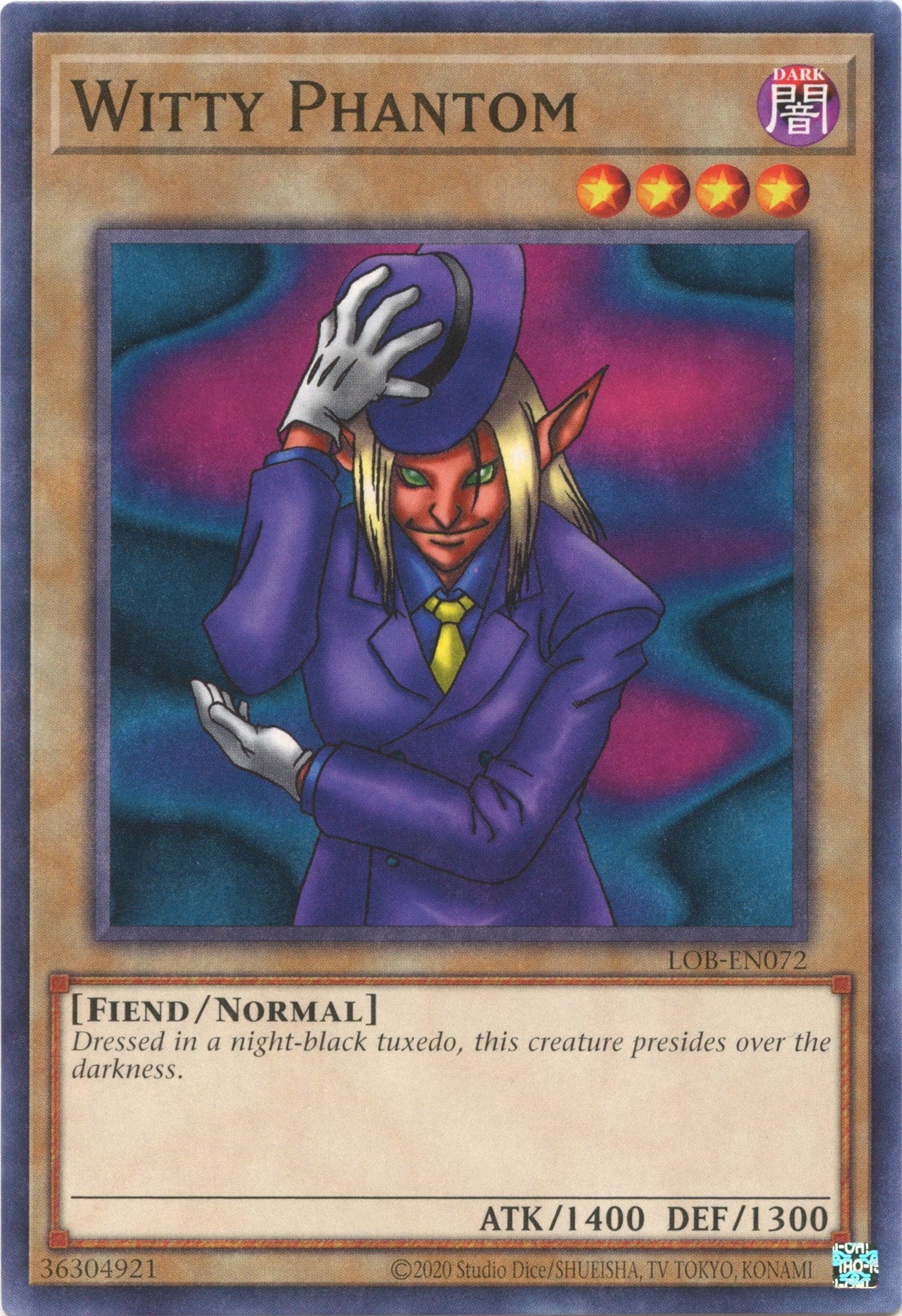 Image for Witty Phantom (Legend of Blue Eyes White Dragon (25th Anniversary Edition)) (LOB-EN072) - YuGiOh