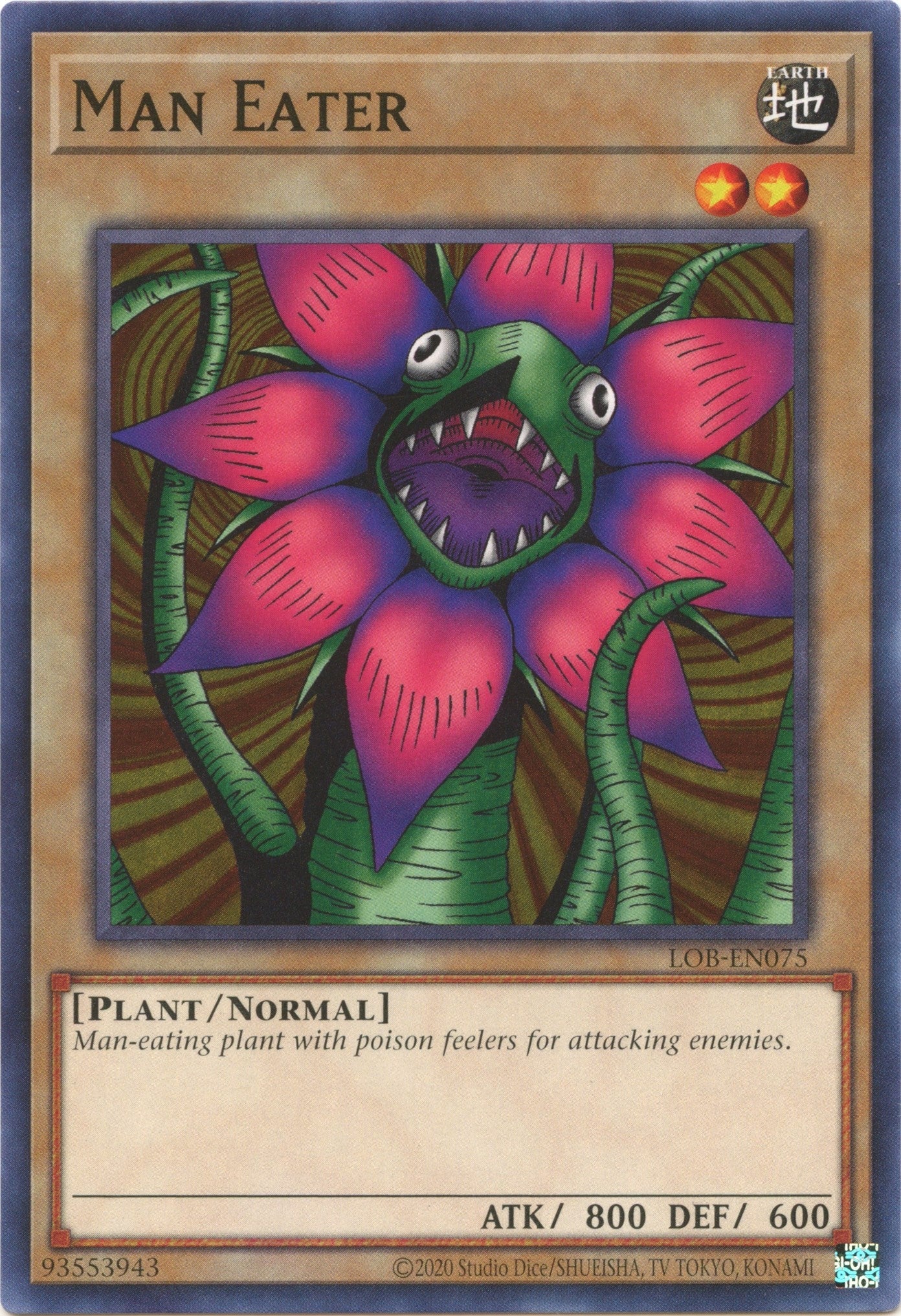 Image for Man Eater (Legend of Blue Eyes White Dragon (25th Anniversary Edition)) (LOB-EN075) - YuGiOh