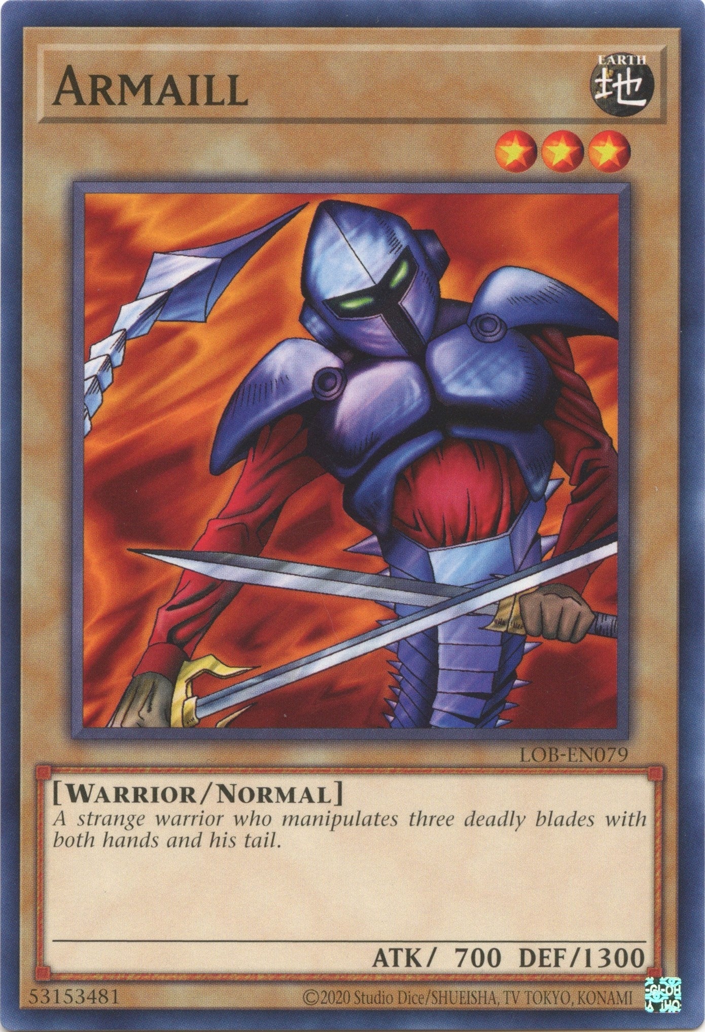 Image for Armaill (Legend of Blue Eyes White Dragon (25th Anniversary Edition)) (LOB-EN079) - YuGiOh