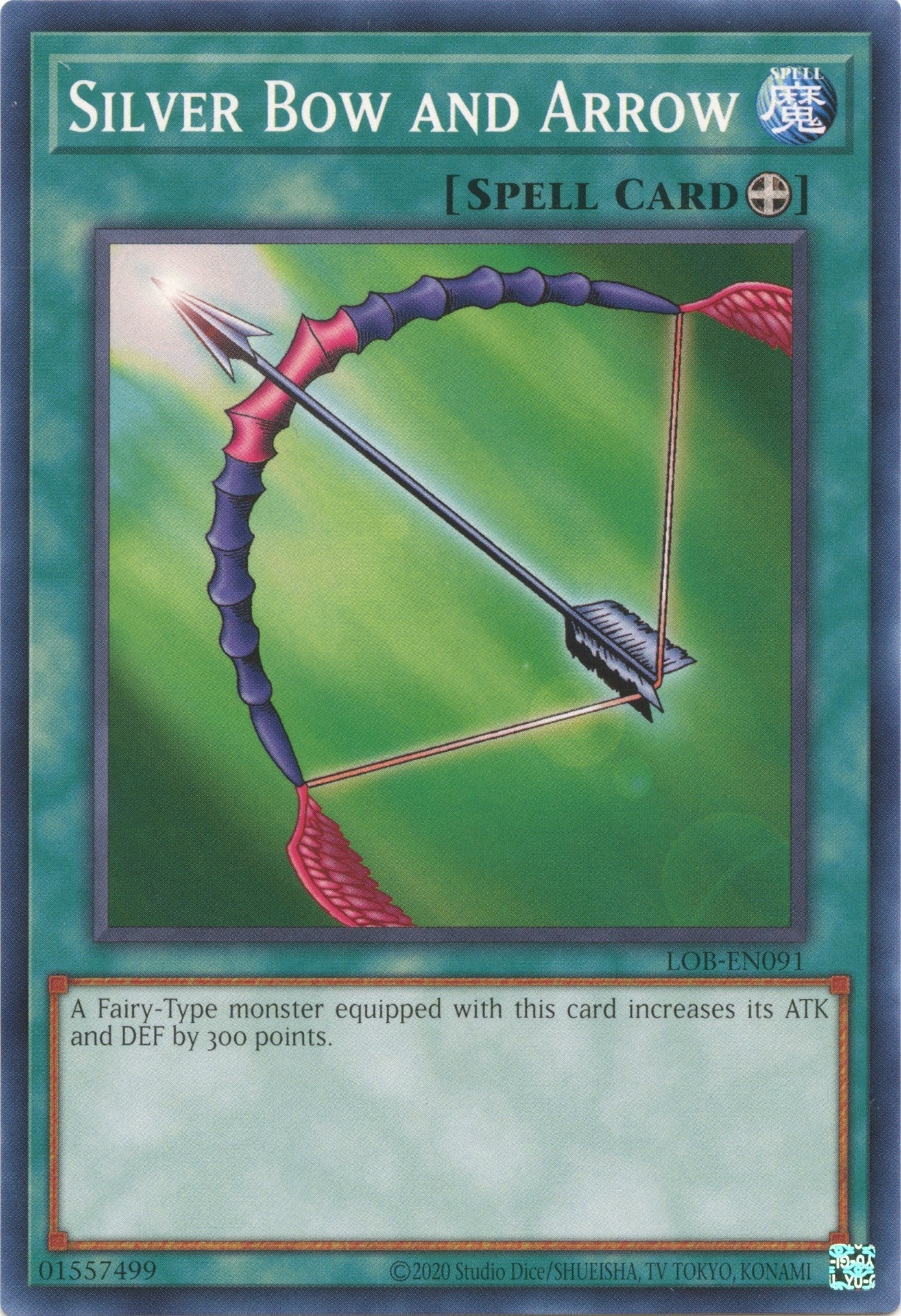 Image for Silver Bow and Arrow (Legend of Blue Eyes White Dragon (25th Anniversary Edition)) (LOB-EN091) - YuGiOh