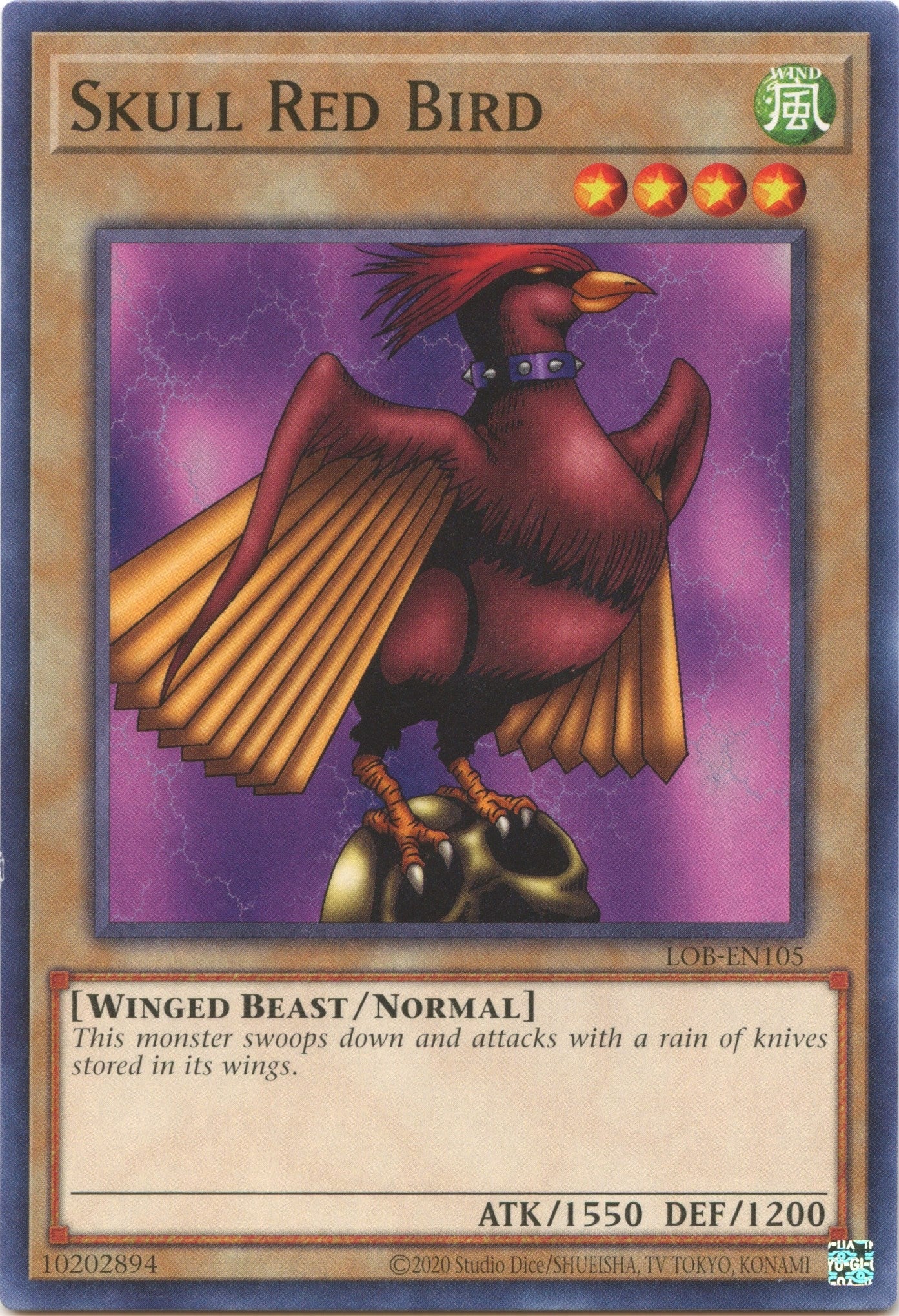 Image for Skull Red Bird (Legend of Blue Eyes White Dragon (25th Anniversary Edition)) (LOB-EN105) - YuGiOh