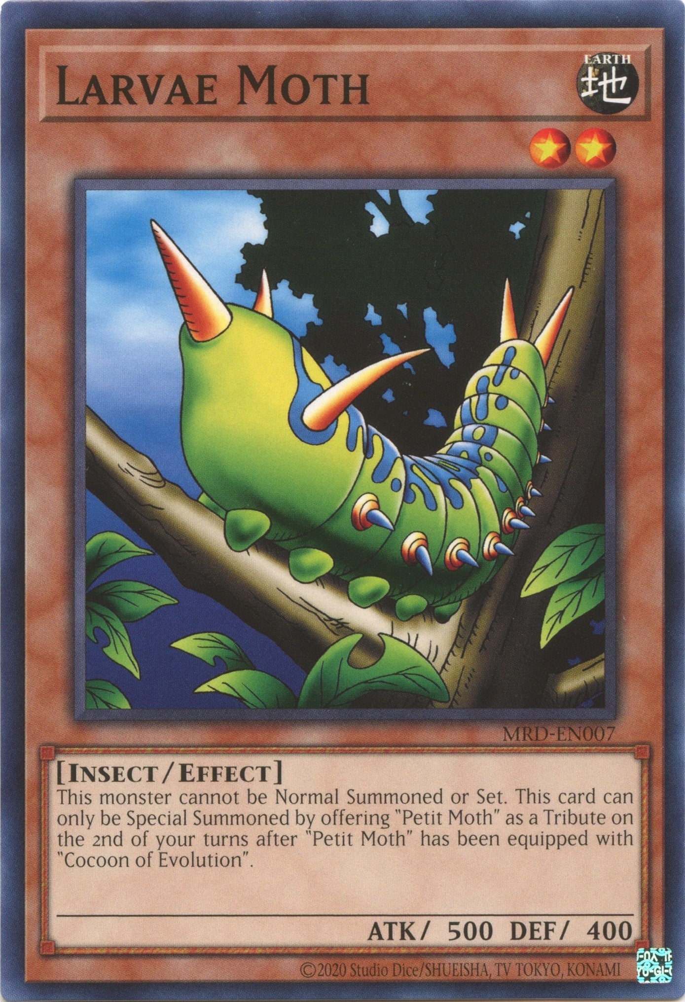 Image for Larvae Moth (Metal Raiders (25th Anniversary Edition)) (MRD-EN007) - YuGiOh