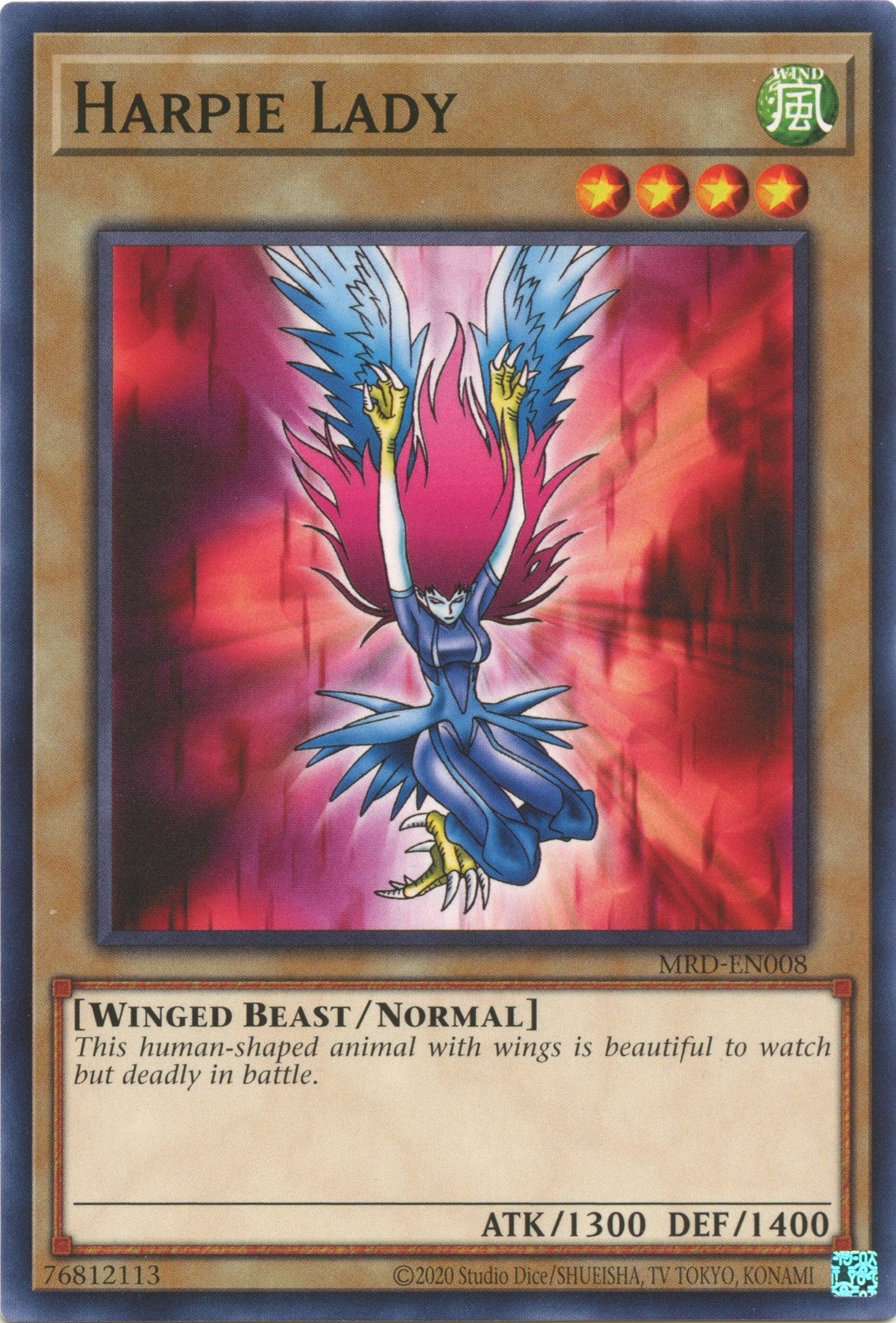 Image for Harpie Lady (Metal Raiders (25th Anniversary Edition)) (MRD-EN008) - YuGiOh