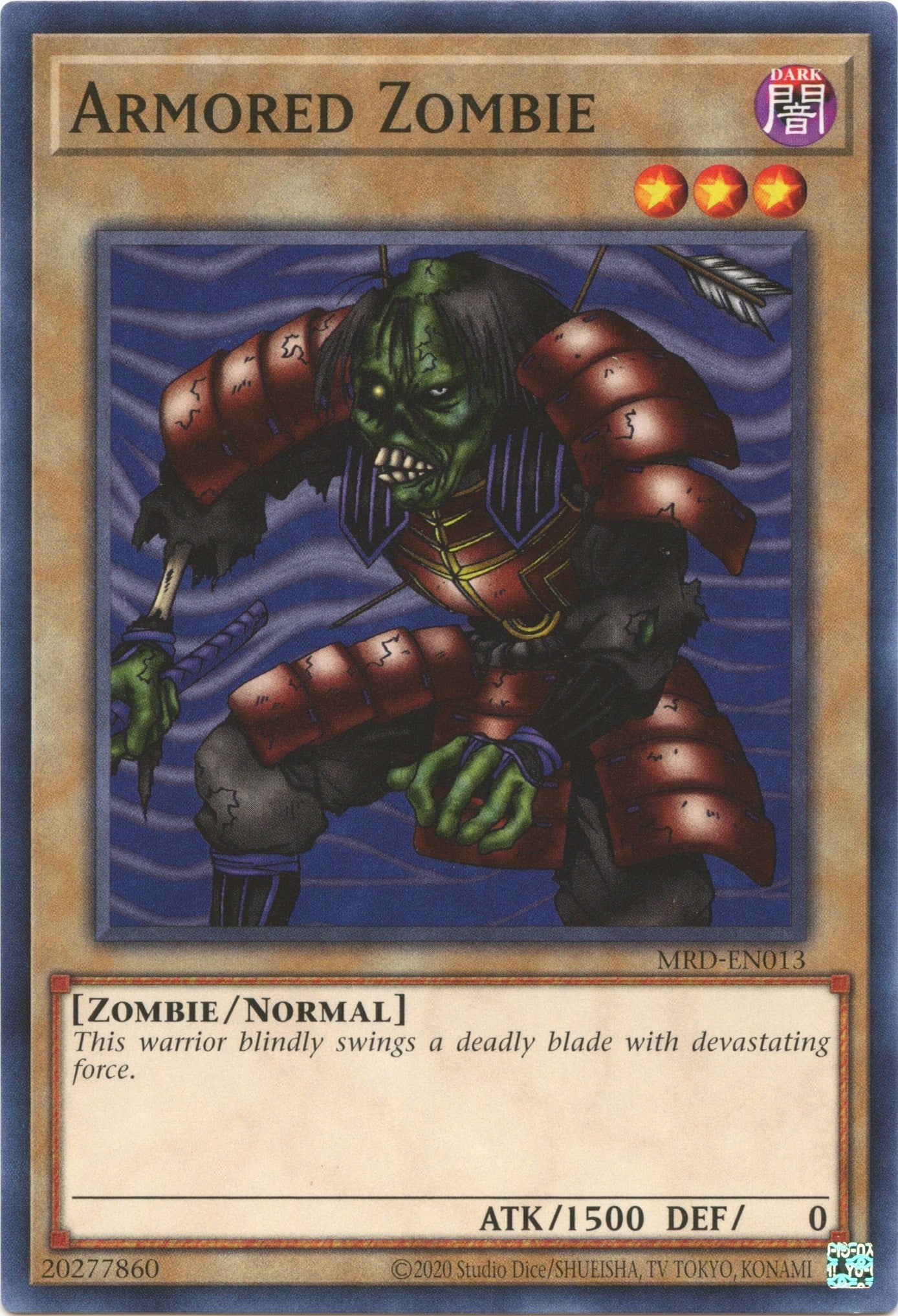 Image for Armored Zombie (Metal Raiders (25th Anniversary Edition)) (MRD-EN013) - YuGiOh
