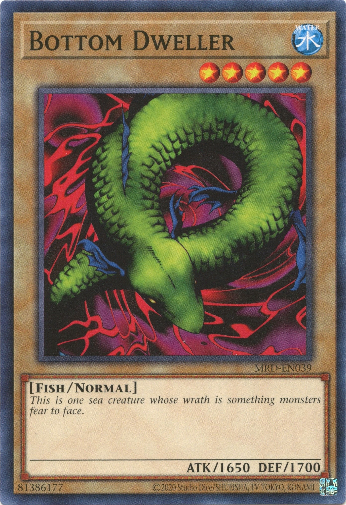 Image for Bottom Dweller (Metal Raiders (25th Anniversary Edition)) (MRD-EN039) - YuGiOh