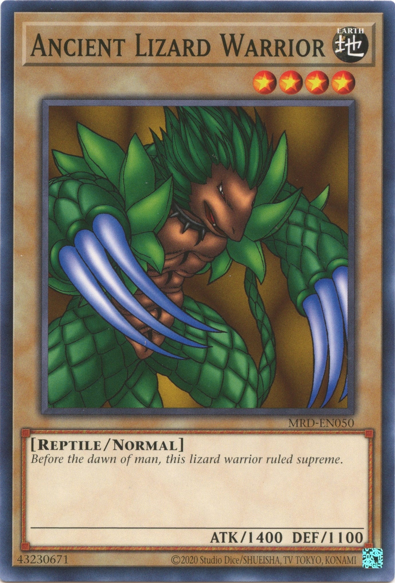 Image for Ancient Lizard Warrior (Metal Raiders (25th Anniversary Edition)) (MRD-EN050) - YuGiOh