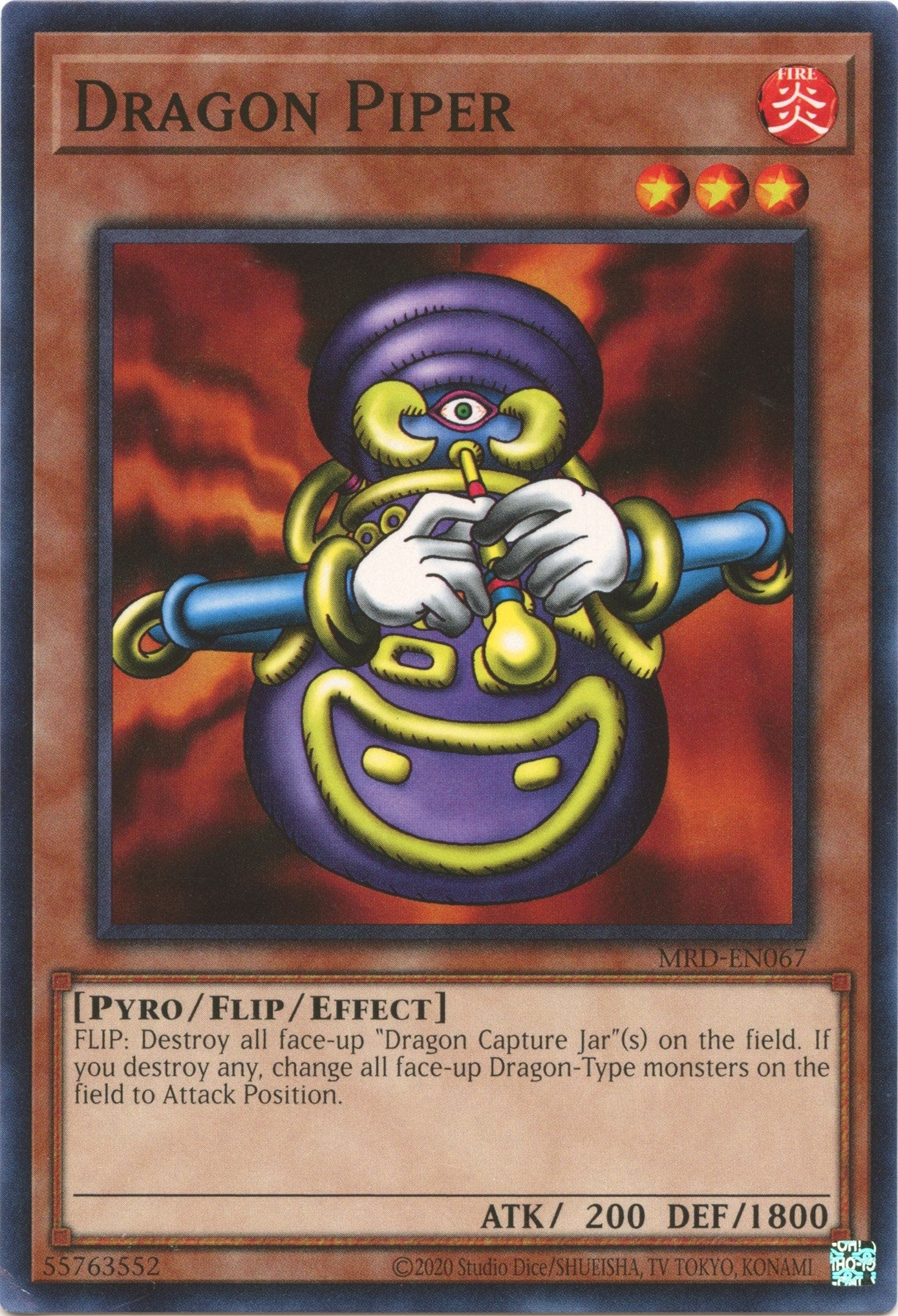Image for Dragon Piper (Metal Raiders (25th Anniversary Edition)) (MRD-EN067) - YuGiOh