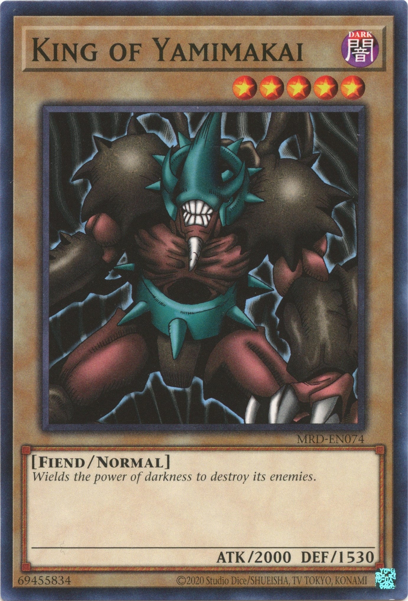 Image for King of Yamimakai (Metal Raiders (25th Anniversary Edition)) (MRD-EN074) - YuGiOh