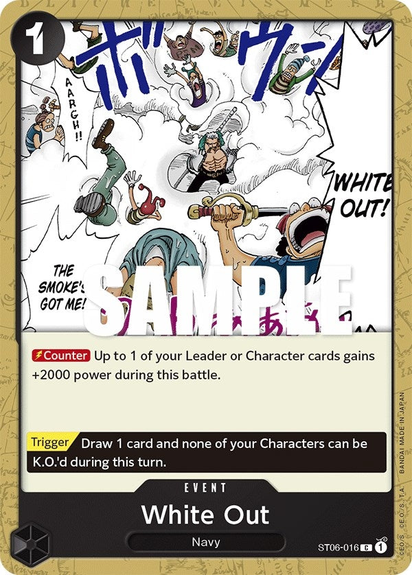 Image for White Out (Starter Deck 6: Absolute Justice) (ST06-016) - One Piece Card Game