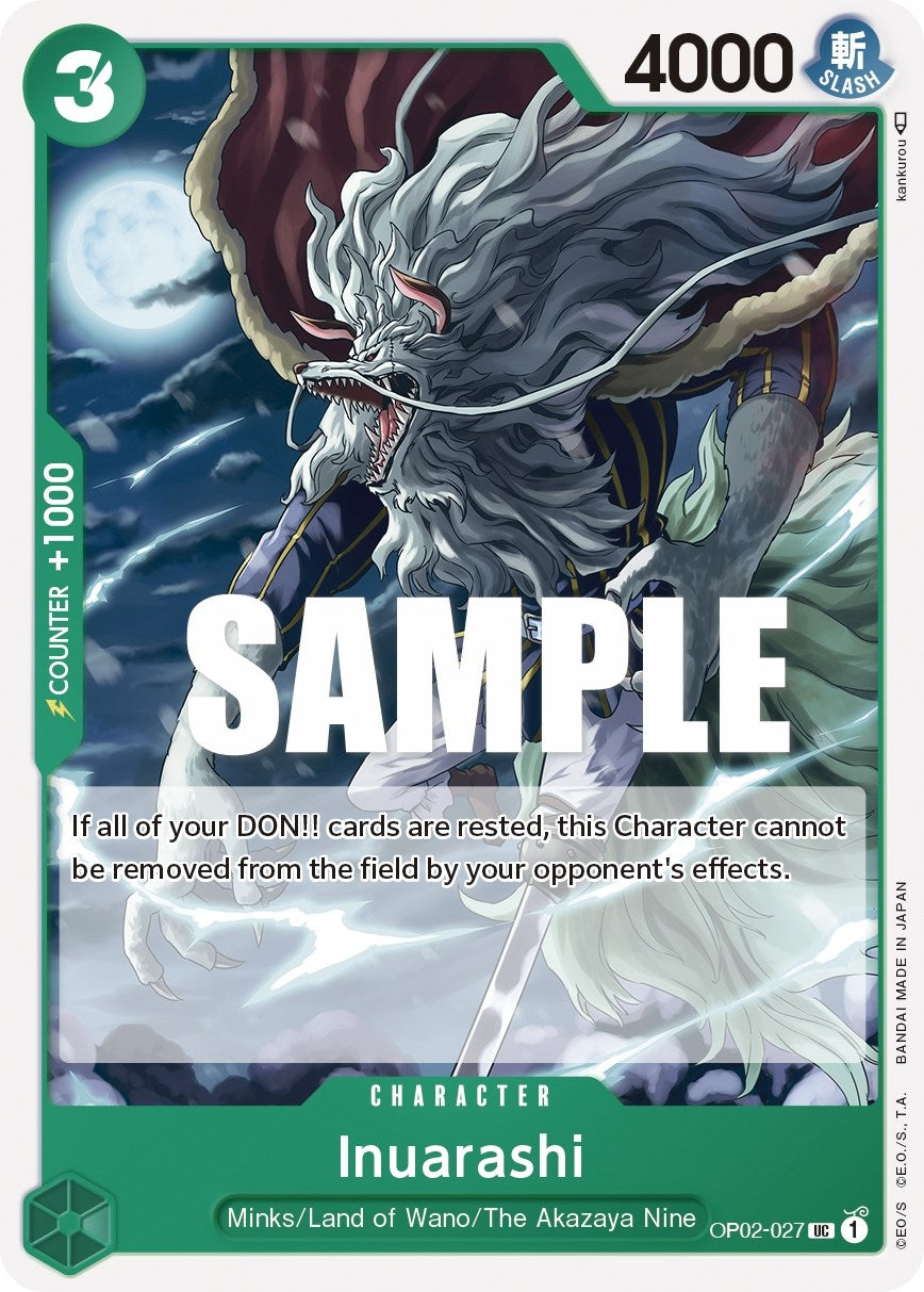 Image for Inuarashi (Paramount War) (OP02-027) - One Piece Card Game