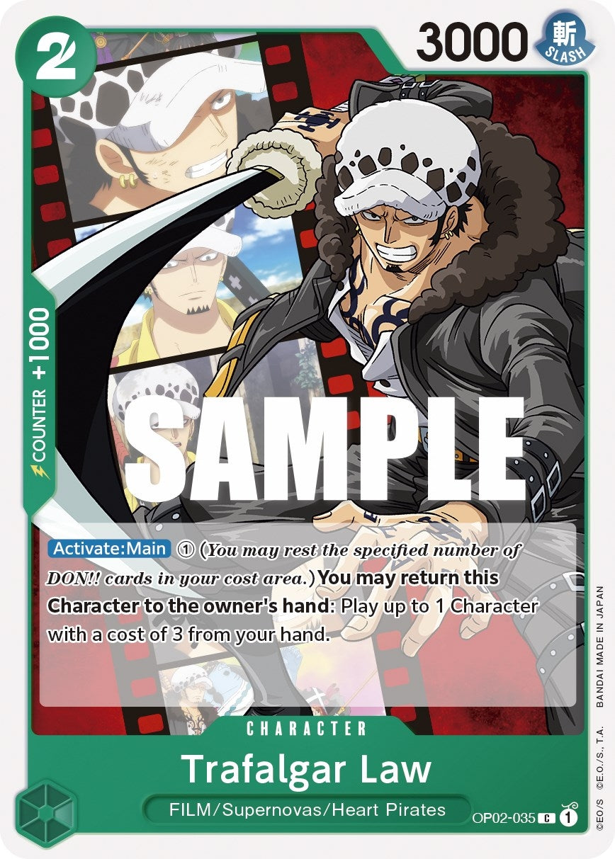 Image for Trafalgar Law (Paramount War) (OP02-035) - One Piece Card Game