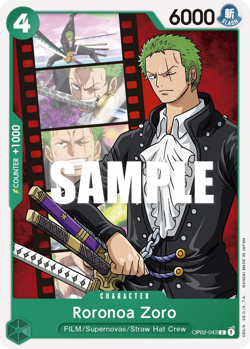 Image for Roronoa Zoro (Paramount War) (OP02-043) - One Piece Card Game