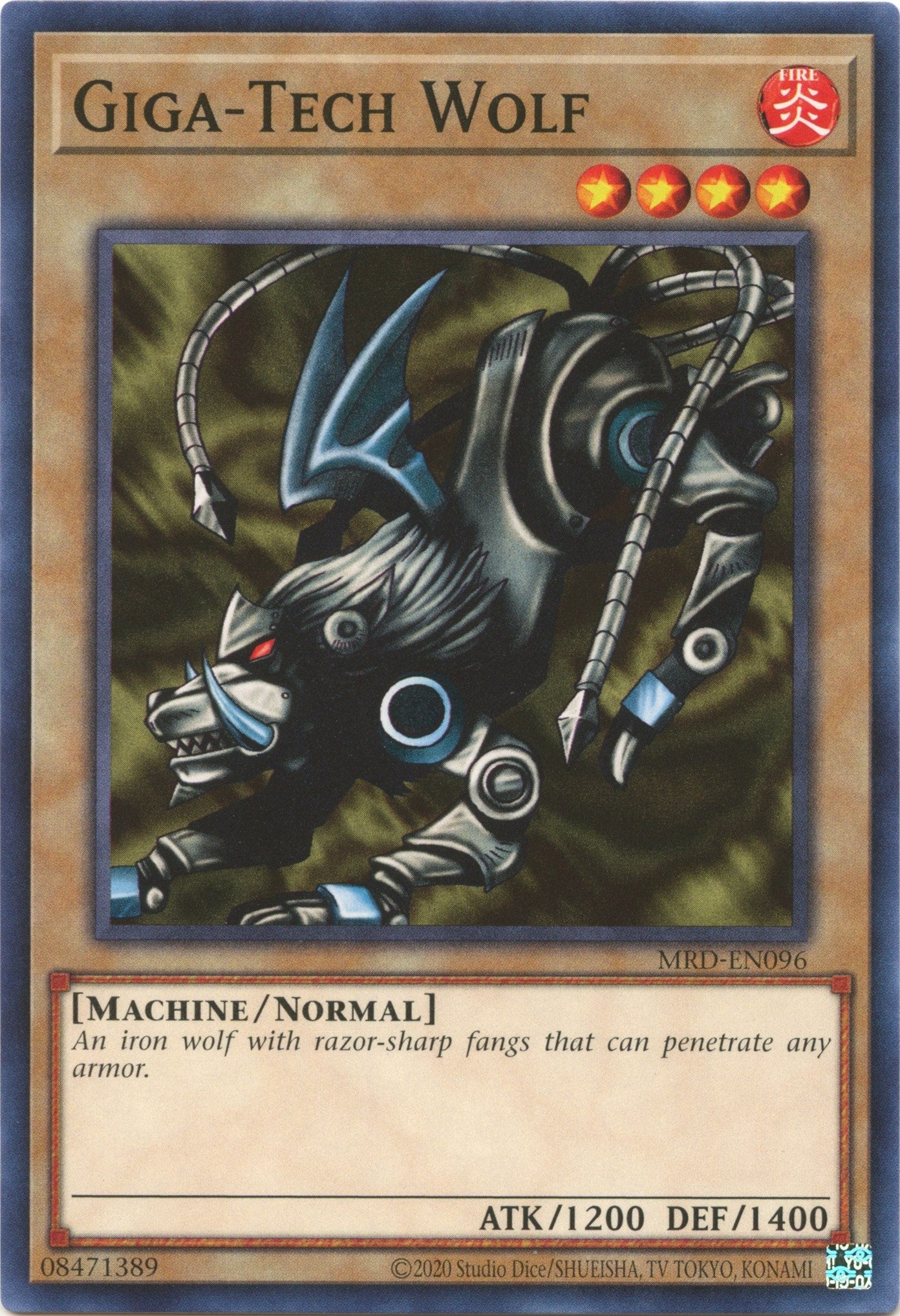 Image for Giga-Tech Wolf (Metal Raiders (25th Anniversary Edition)) (MRD-EN096) - YuGiOh