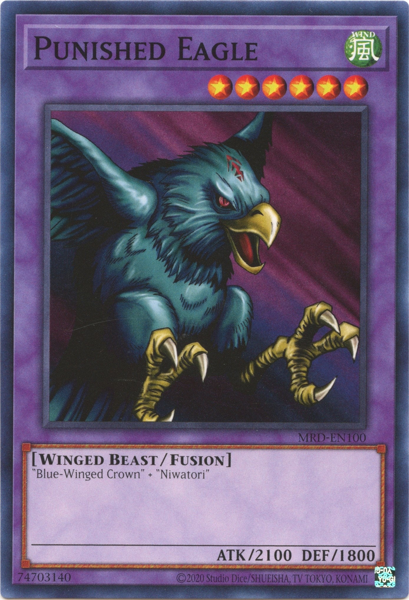 Image for Punished Eagle (Metal Raiders (25th Anniversary Edition)) (MRD-EN100) - YuGiOh