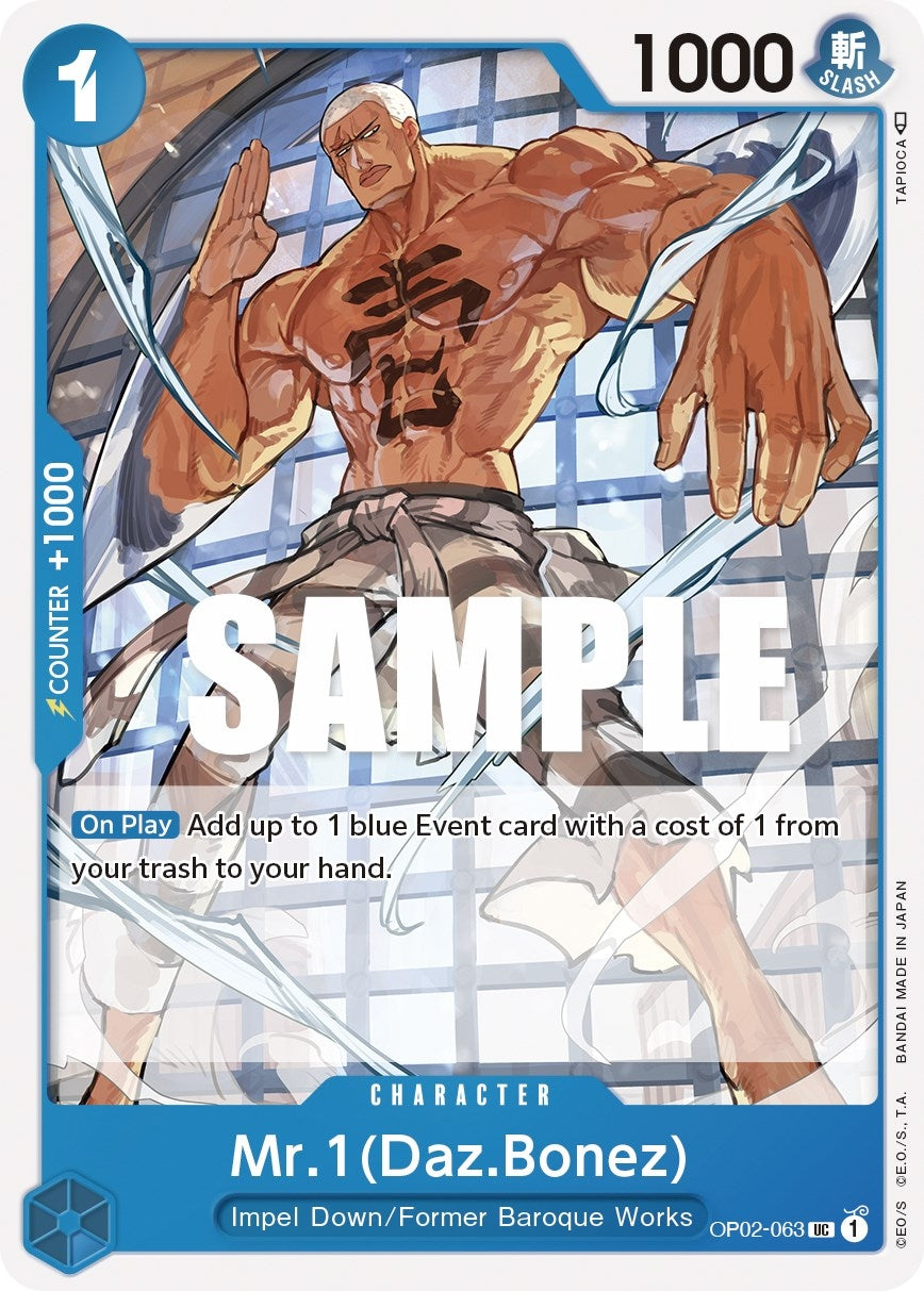 Image for Mr.1 (Daz.Bonez) (Paramount War) (OP02-063) - One Piece Card Game