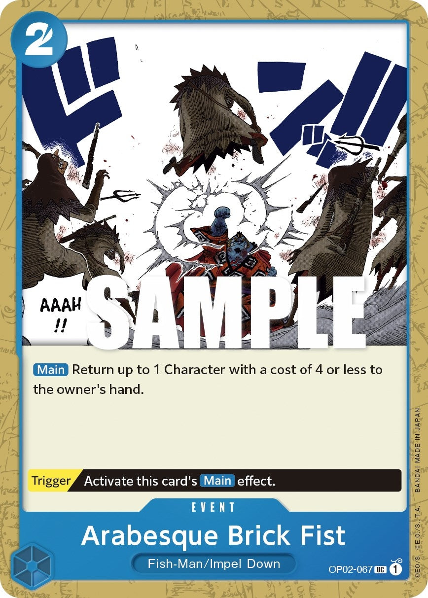 Image for Arabesque Brick Fist (Paramount War) (OP02-067) - One Piece Card Game