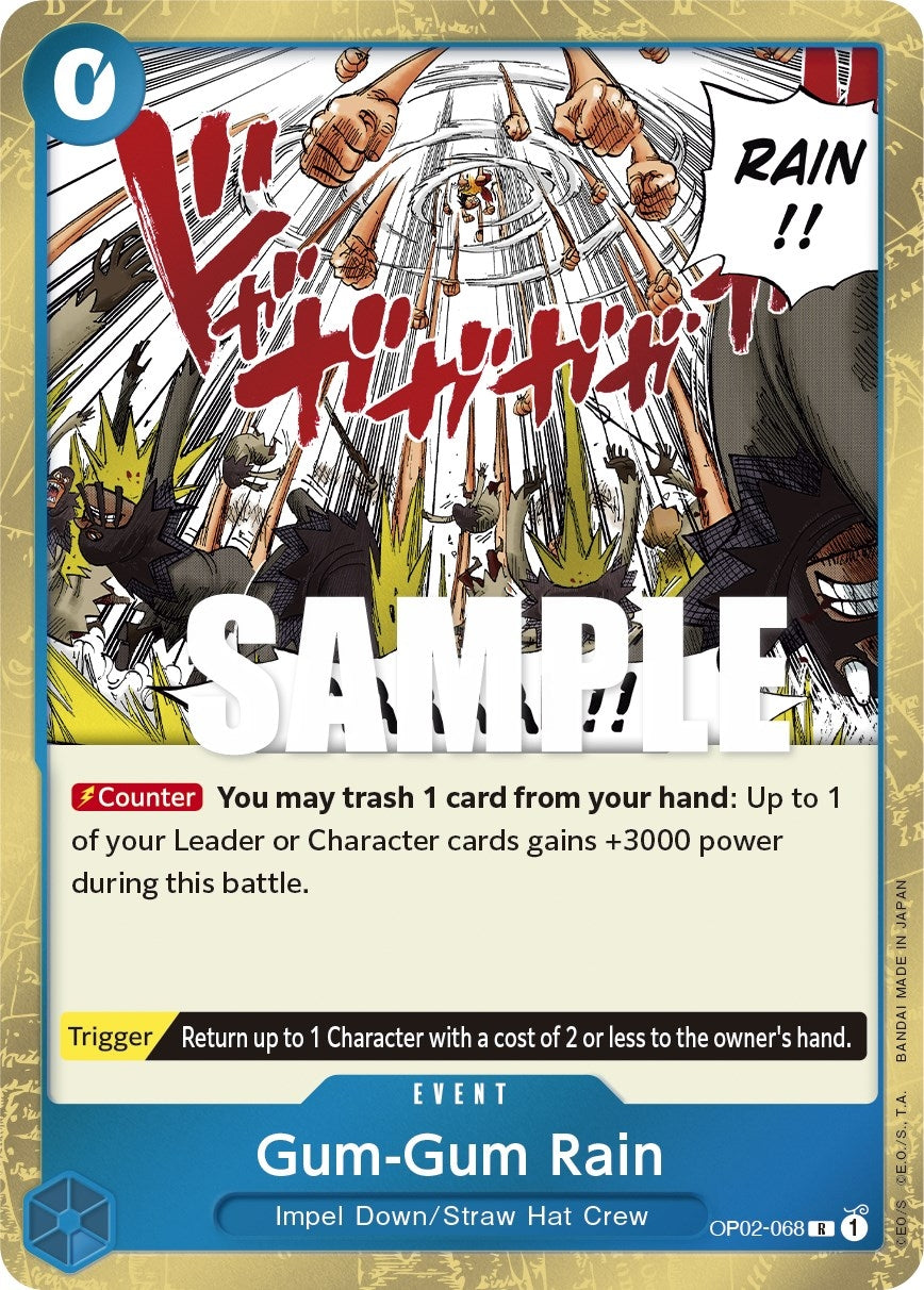 Image for Gum-Gum Rain (Paramount War) (OP02-068) - One Piece Card Game