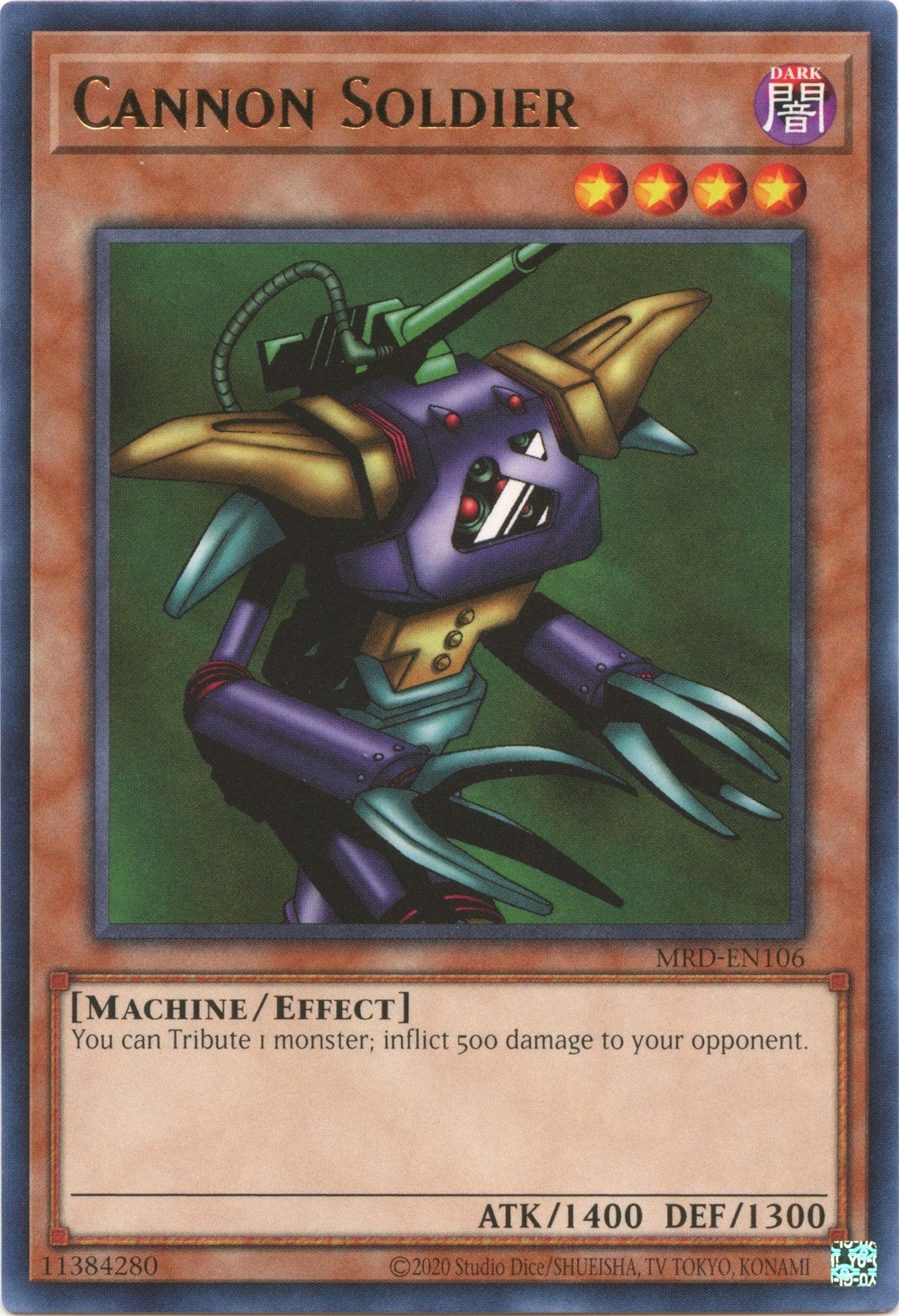 Image for Cannon Soldier (Metal Raiders (25th Anniversary Edition)) (MRD-EN106) - YuGiOh