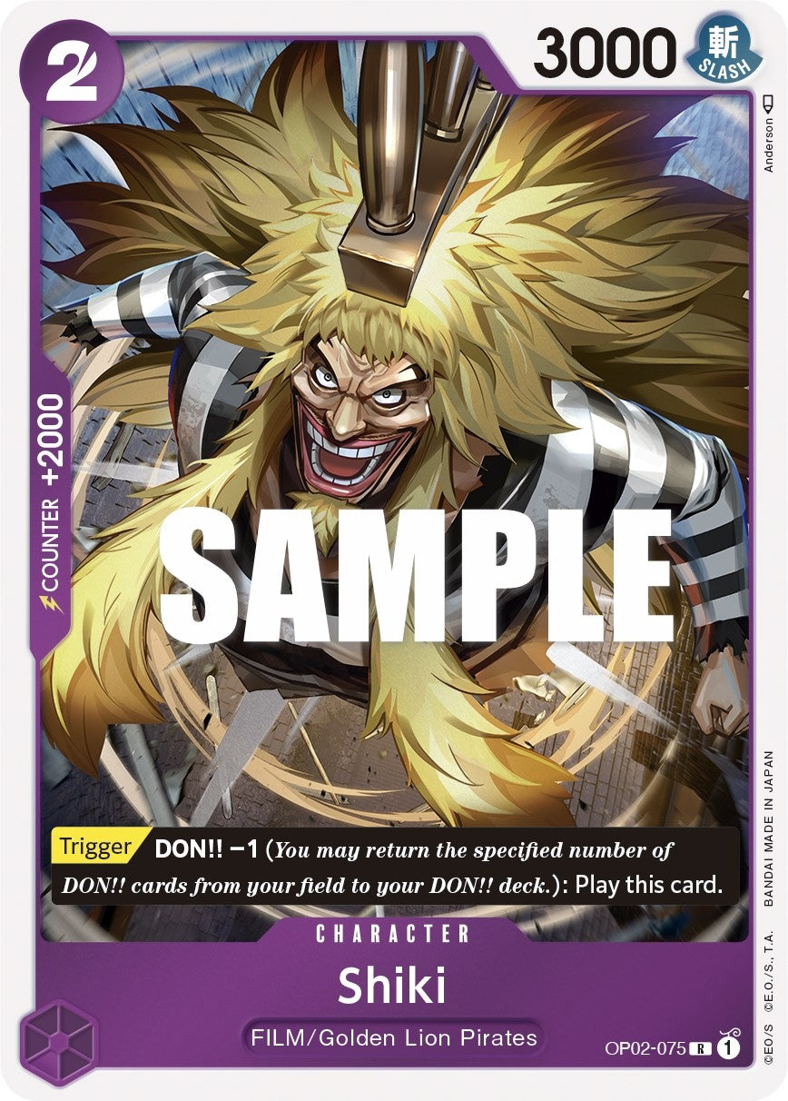 Image for Shiki (Paramount War) (OP02-075) - One Piece Card Game