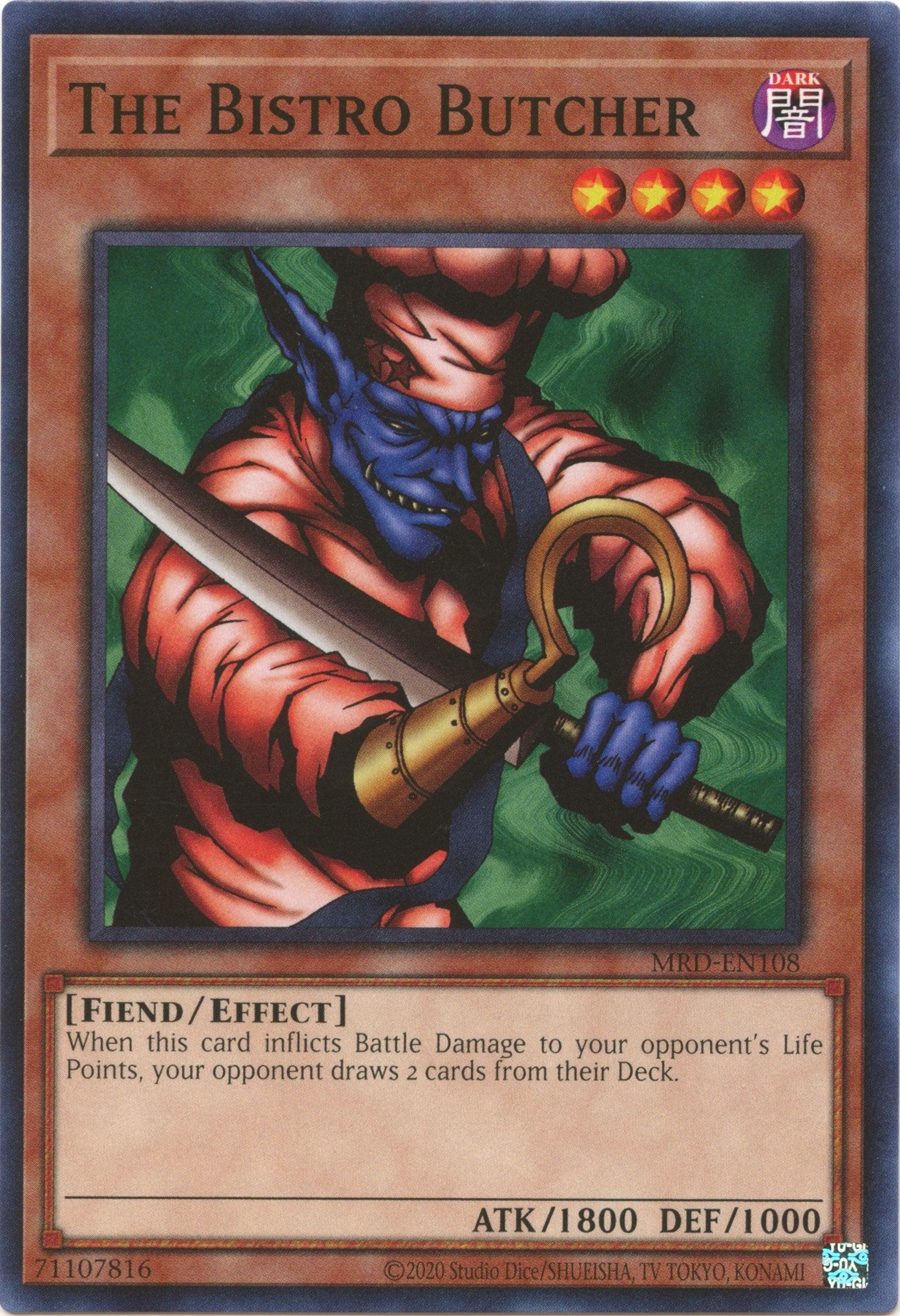 Image for The Bistro Butcher (Metal Raiders (25th Anniversary Edition)) (MRD-EN108) - YuGiOh