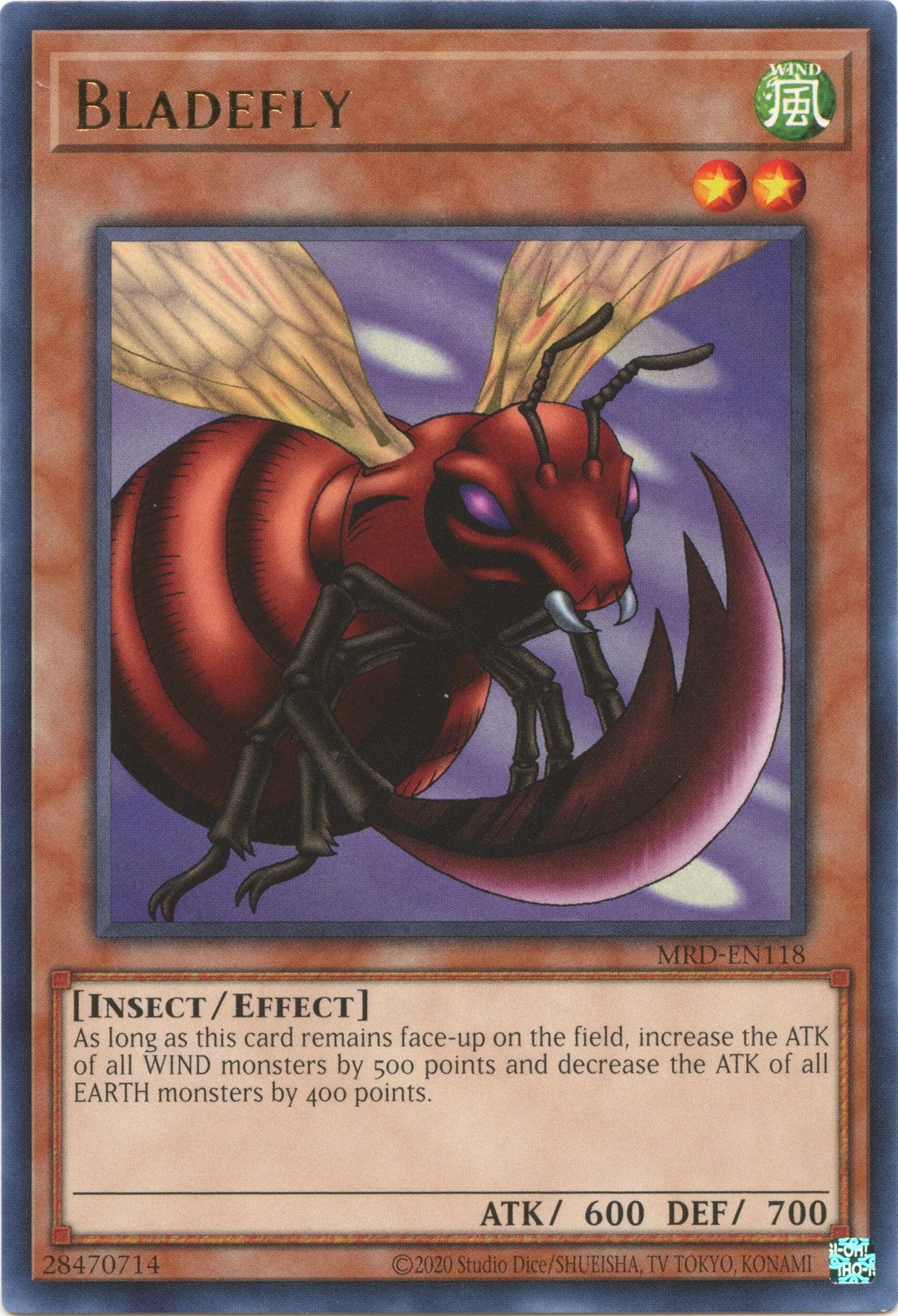 Image for Bladefly (Metal Raiders (25th Anniversary Edition)) (MRD-EN118) - YuGiOh
