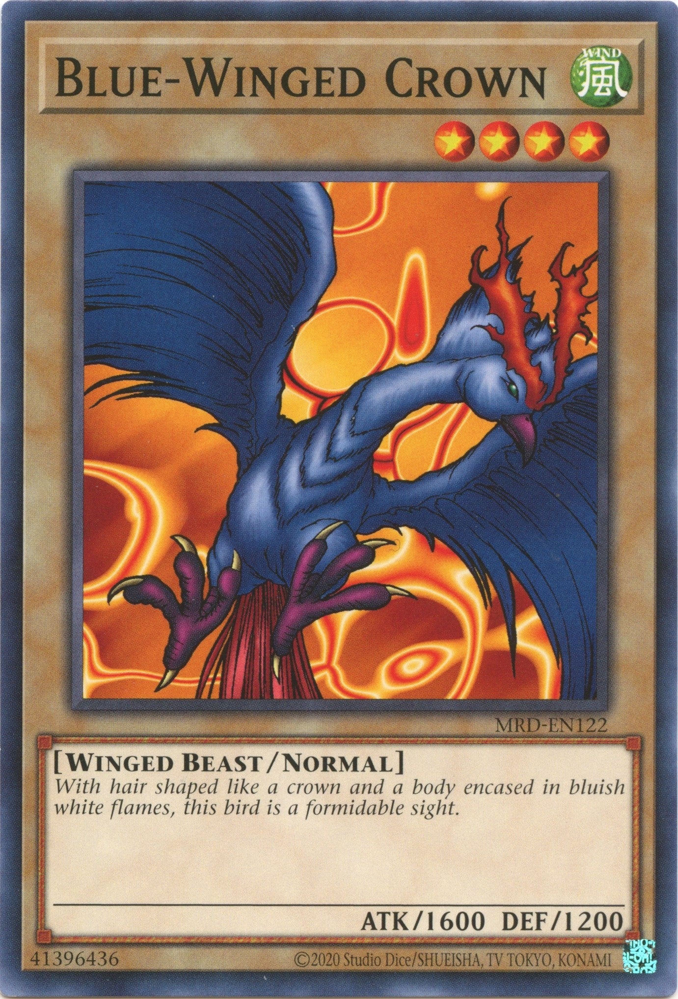 Image for Blue-Winged Crown (Metal Raiders (25th Anniversary Edition)) (MRD-EN122) - YuGiOh