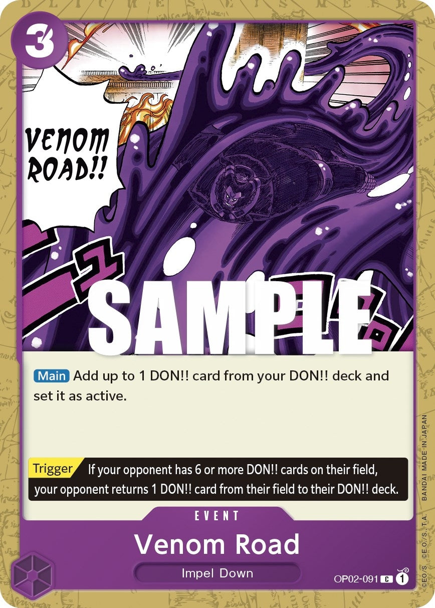 Image for Venom Road (Paramount War) (OP02-091) - One Piece Card Game
