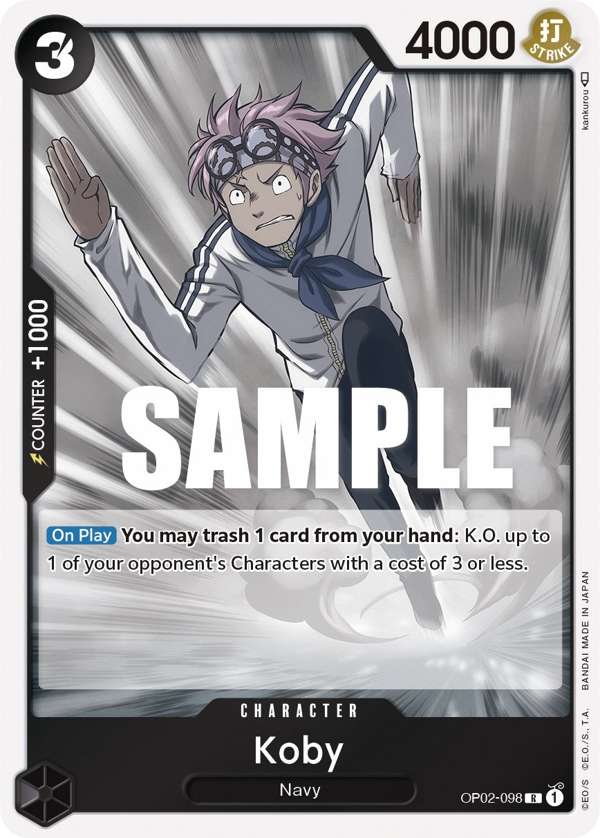 Image for Koby (Paramount War) (OP02-098) - One Piece Card Game
