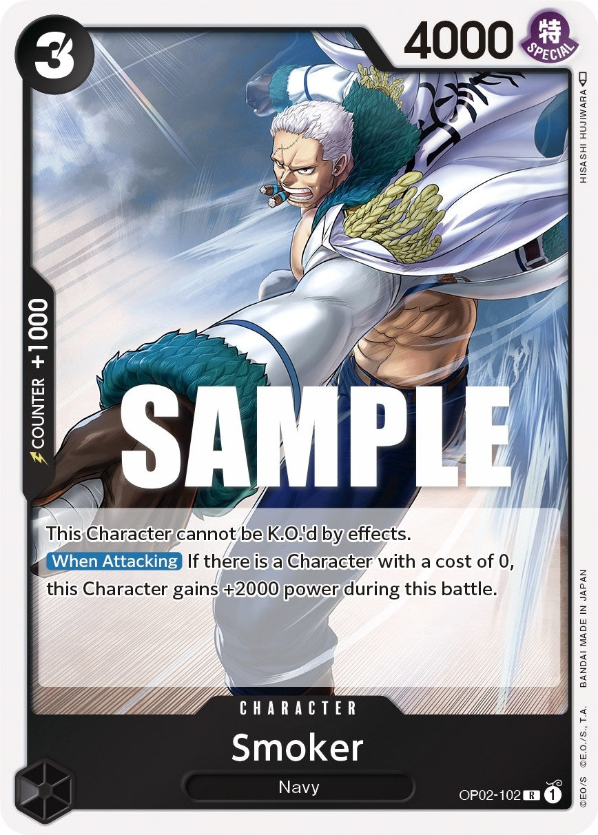 Image for Smoker (102) (Paramount War) (OP02-102) - One Piece Card Game