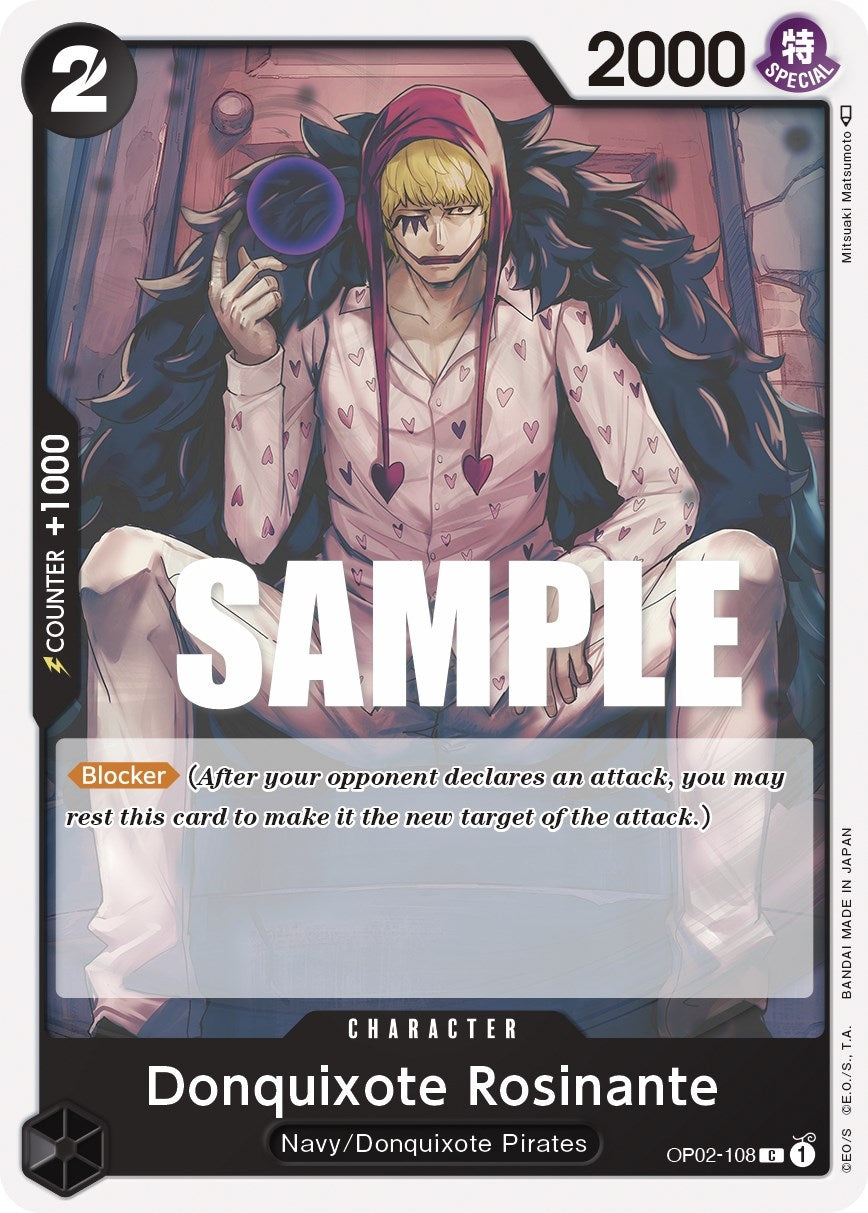 Image for Donquixote Rosinante (Paramount War) (OP02-108) - One Piece Card Game