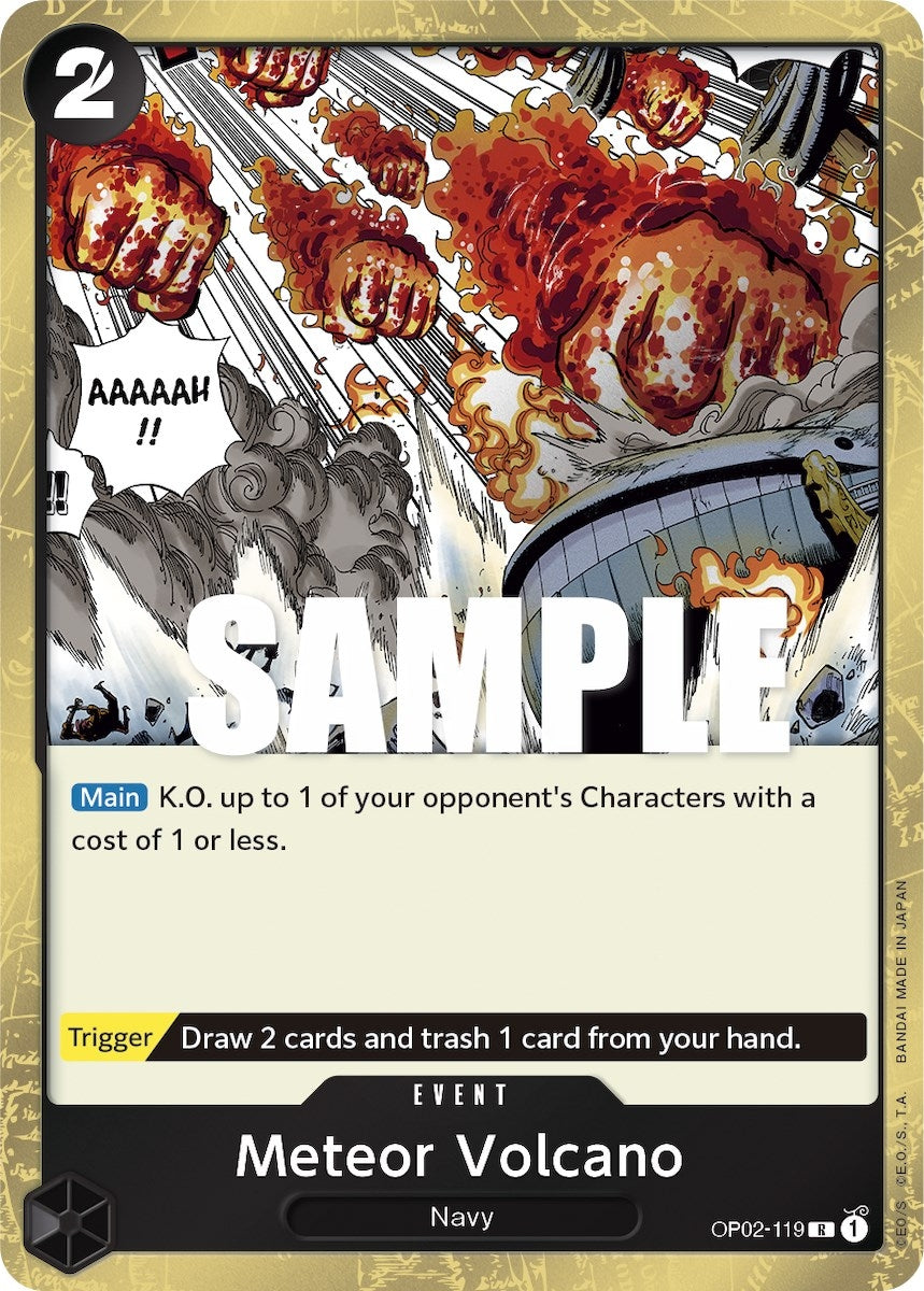 Image for Meteor Volcano (Paramount War) (OP02-119) - One Piece Card Game