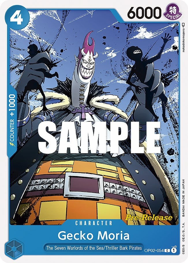 Image for Gecko Moria (Paramount War Pre-Release Cards) (OP02-054) - One Piece Card Game