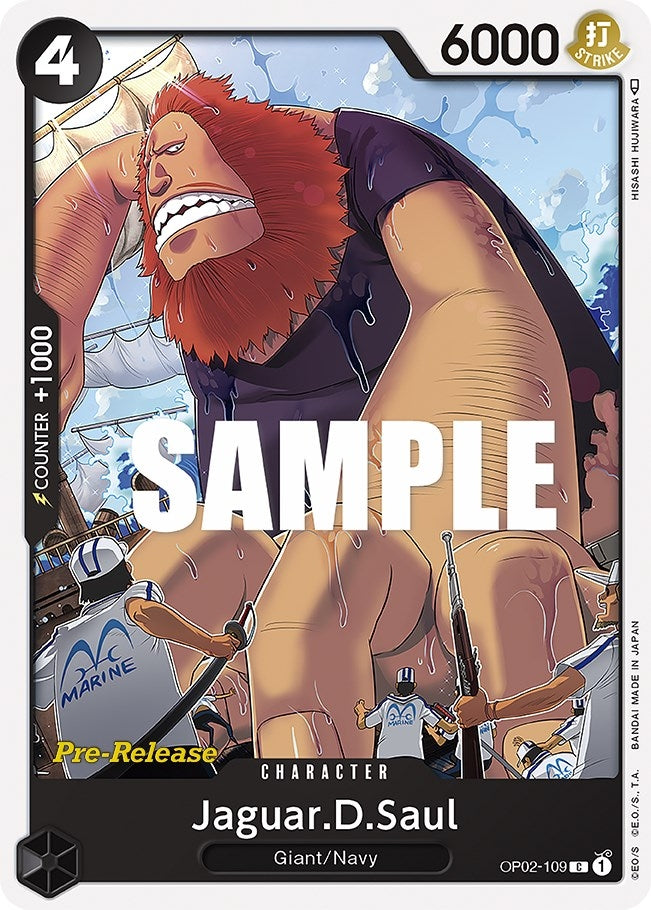 Image for Jaguar.D.Saul (Paramount War Pre-Release Cards) (OP02-109) - One Piece Card Game