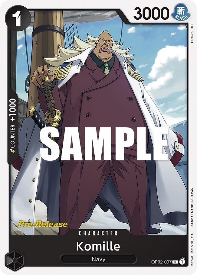 Image for Komille (Paramount War Pre-Release Cards) (OP02-097) - One Piece Card Game