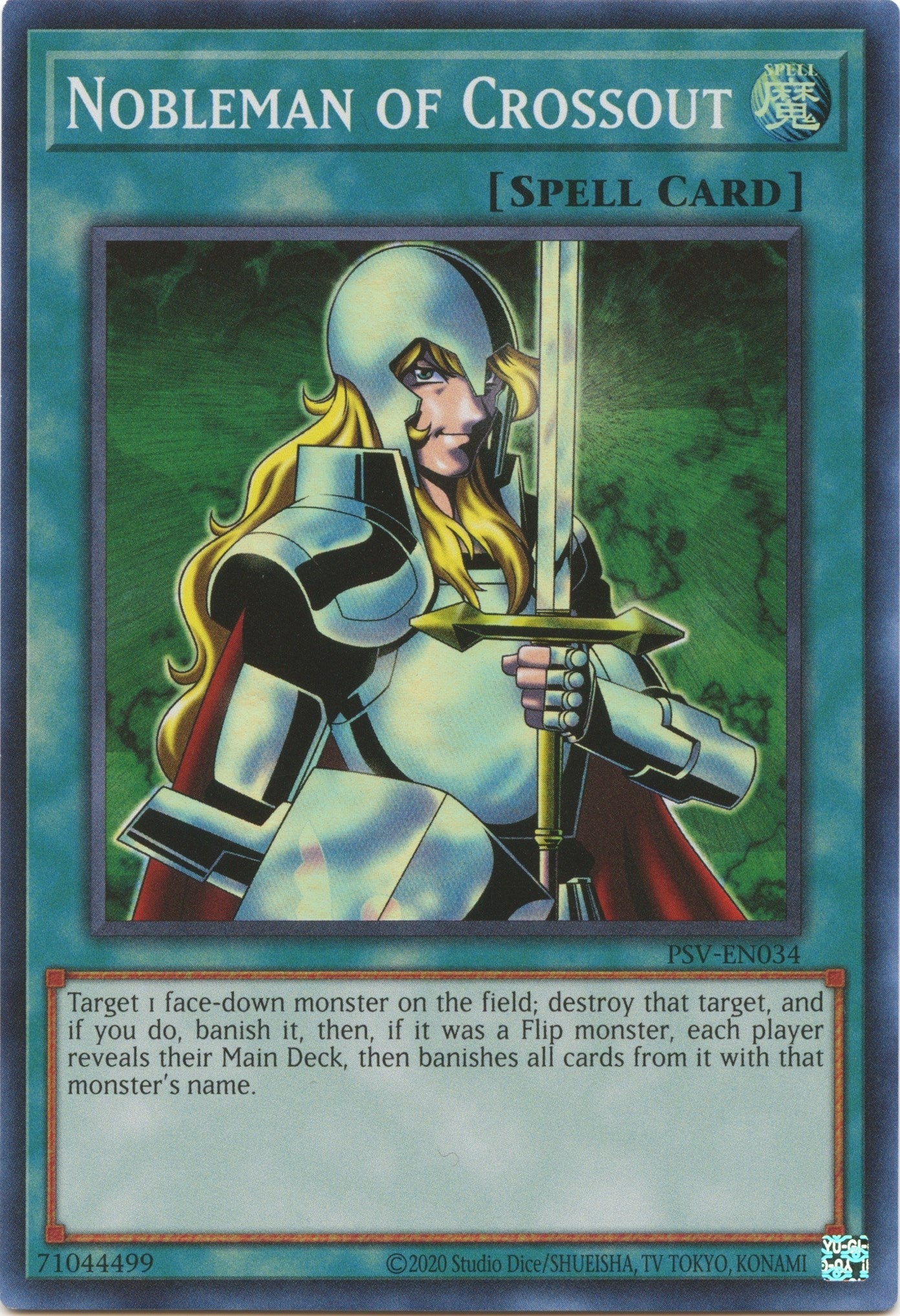 Image for Nobleman of Crossout (Pharaoh's Servant (25th Anniversary Edition)) (PSV-EN034) - YuGiOh