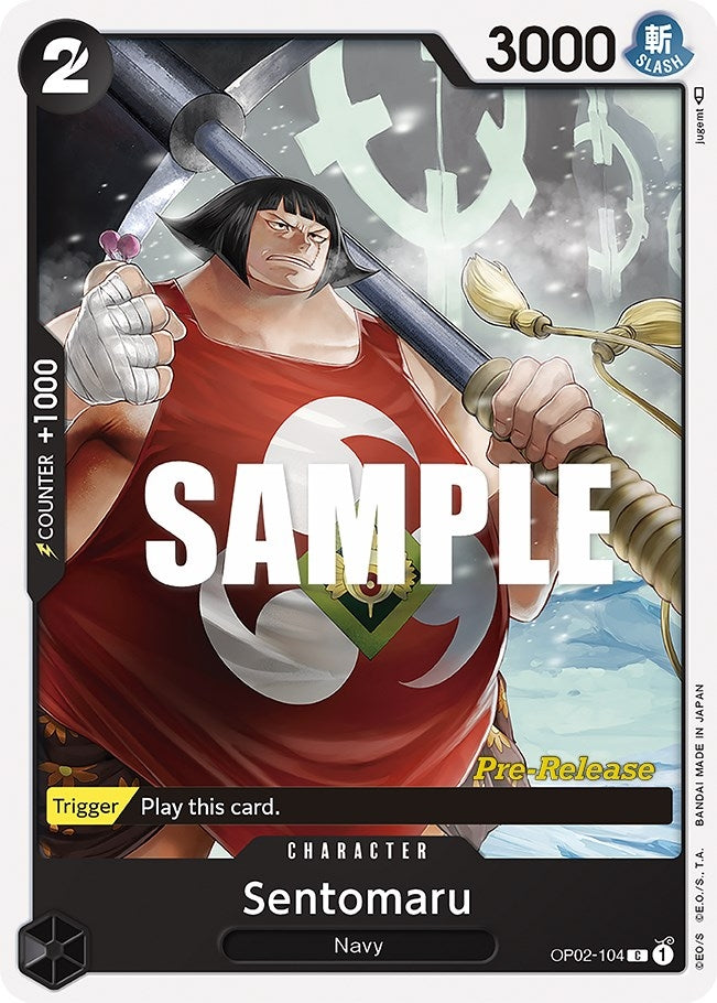 Image for Sentomaru (Paramount War Pre-Release Cards) (OP02-104) - One Piece Card Game