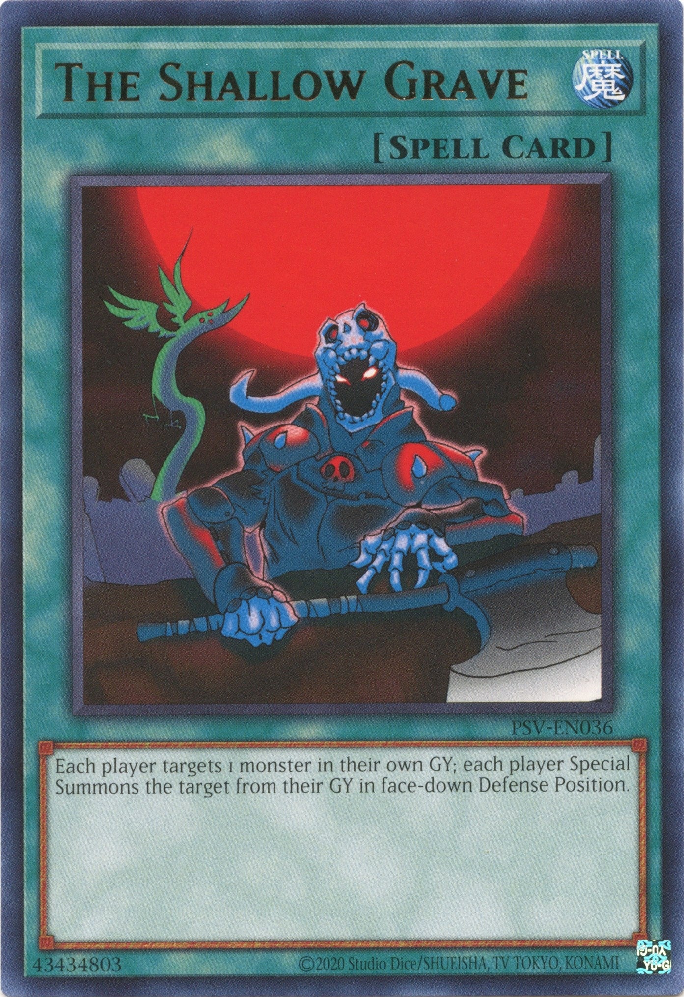 Image for The Shallow Grave (Pharaoh's Servant (25th Anniversary Edition)) (PSV-EN036) - YuGiOh