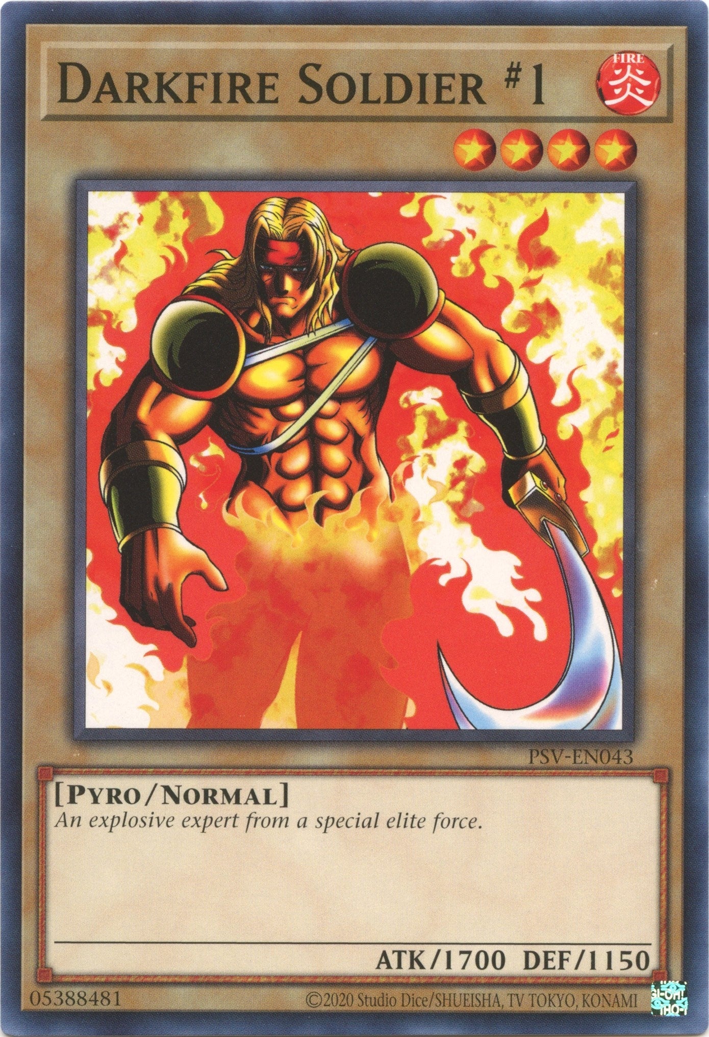Image for Darkfire Soldier #1 (Pharaoh's Servant (25th Anniversary Edition)) (PSV-EN043) - YuGiOh