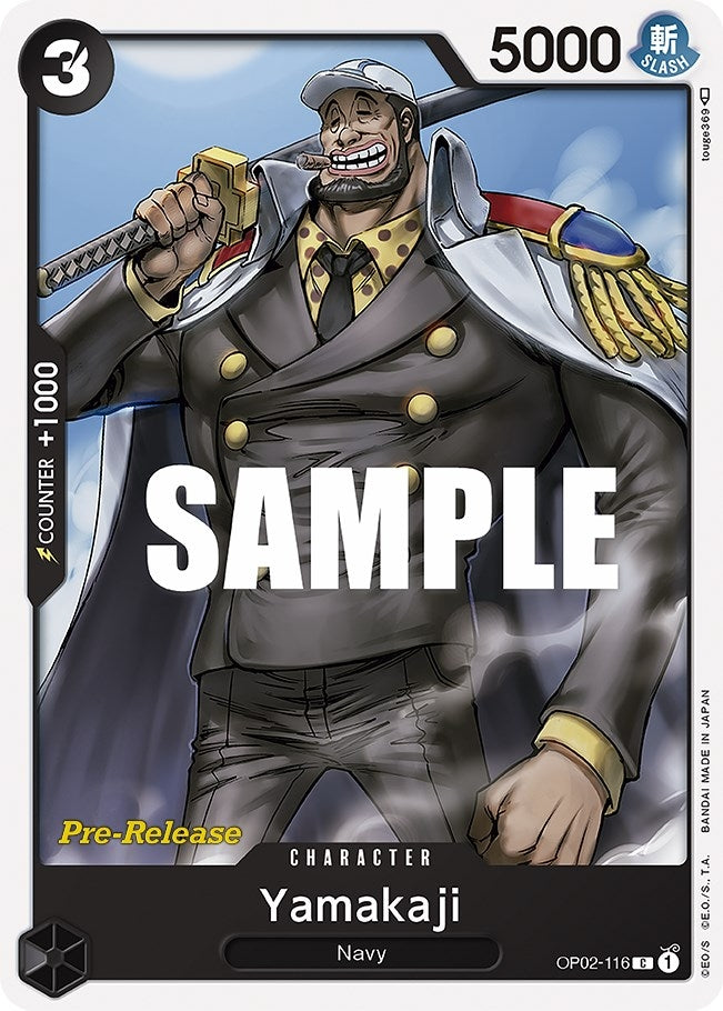 Image for Yamakaji (Paramount War Pre-Release Cards) (OP02-116) - One Piece Card Game