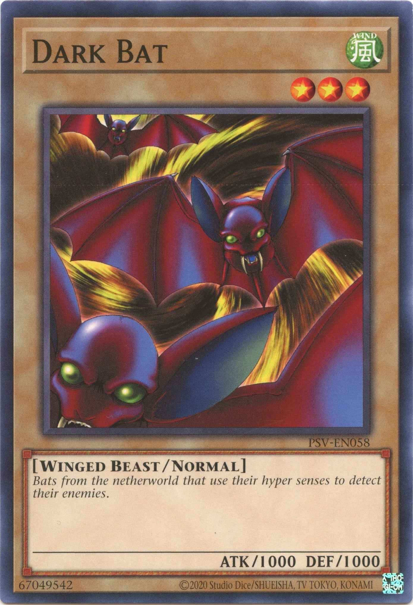 Image for Dark Bat (Pharaoh's Servant (25th Anniversary Edition)) (PSV-EN058) - YuGiOh