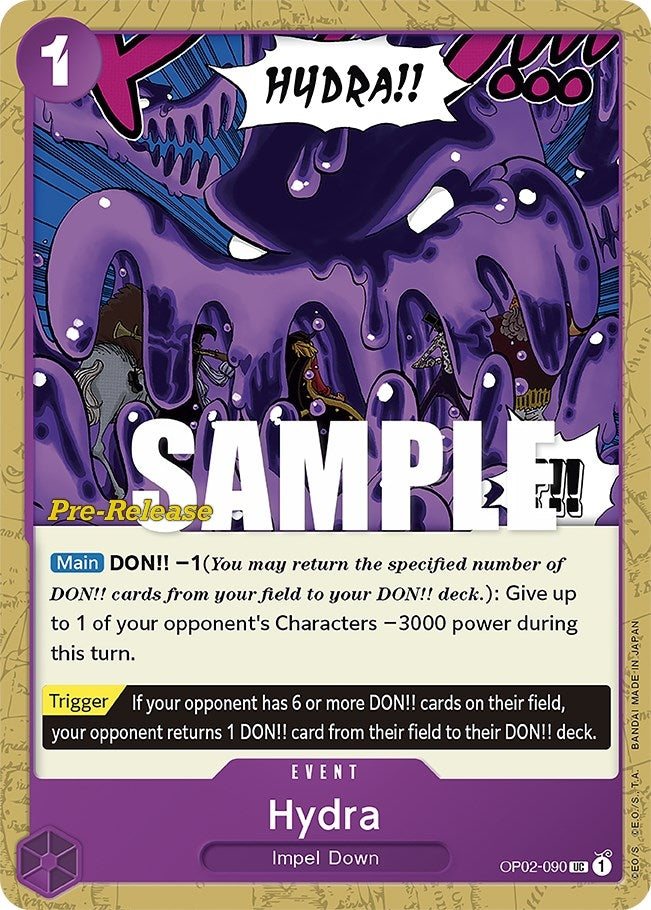 Image for Hydra (Paramount War Pre-Release Cards) (OP02-090) - One Piece Card Game
