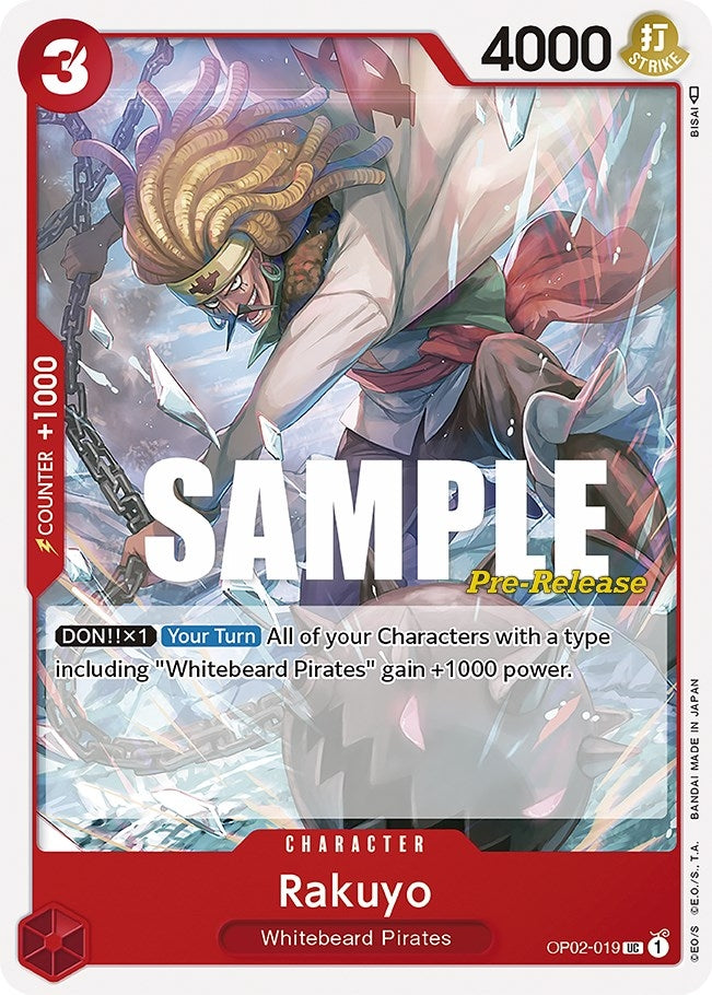 Image for Rakuyo (Paramount War Pre-Release Cards) (OP02-019) - One Piece Card Game