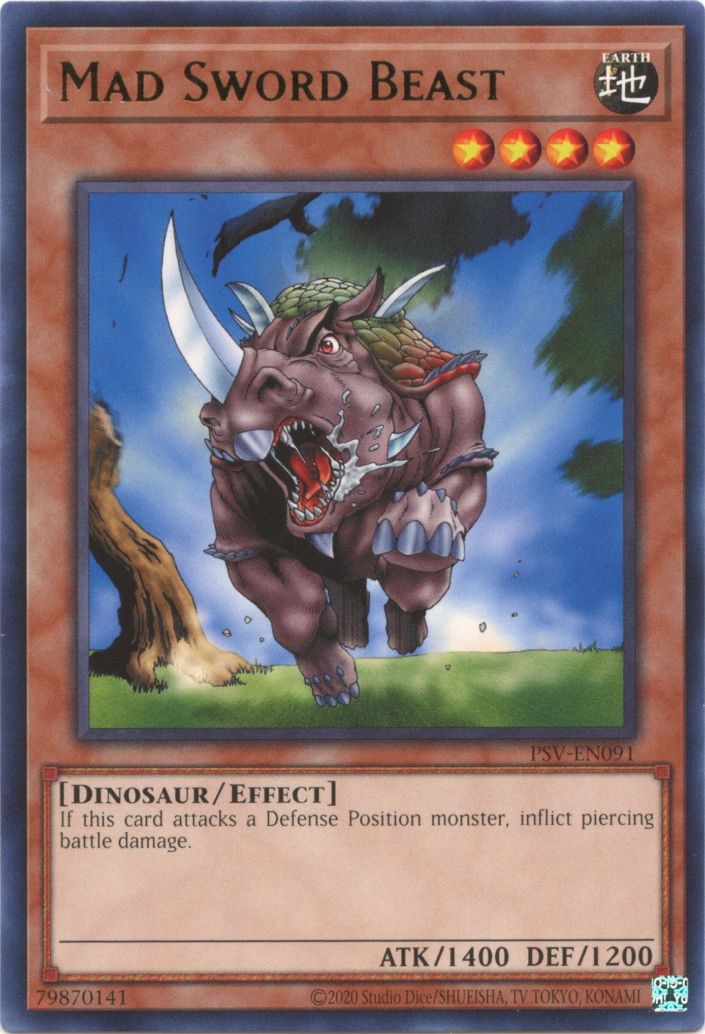 Image for Mad Sword Beast (Pharaoh's Servant (25th Anniversary Edition)) (PSV-EN091) - YuGiOh