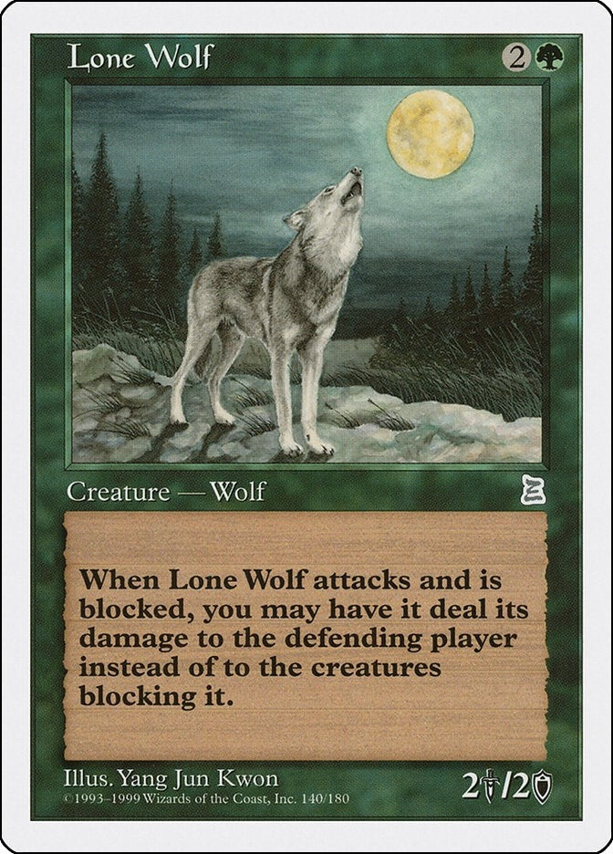Image for Lone Wolf (Portal Three Kingdoms) (140) - Magic: The Gathering