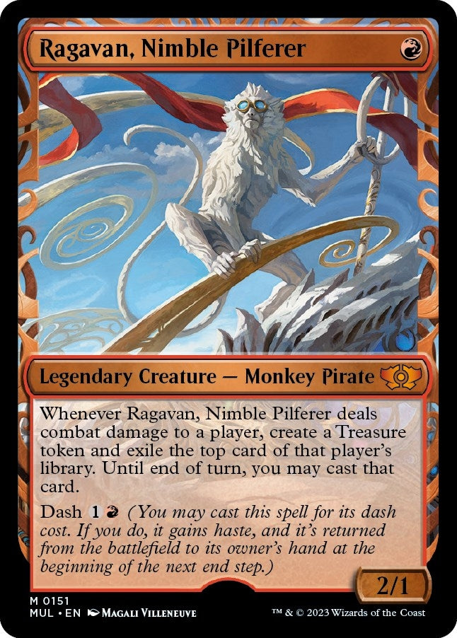 Image for Ragavan, Nimble Pilferer (Halo Foil) (March of the Machine: Multiverse Legends) (151) - Magic: The Gathering
