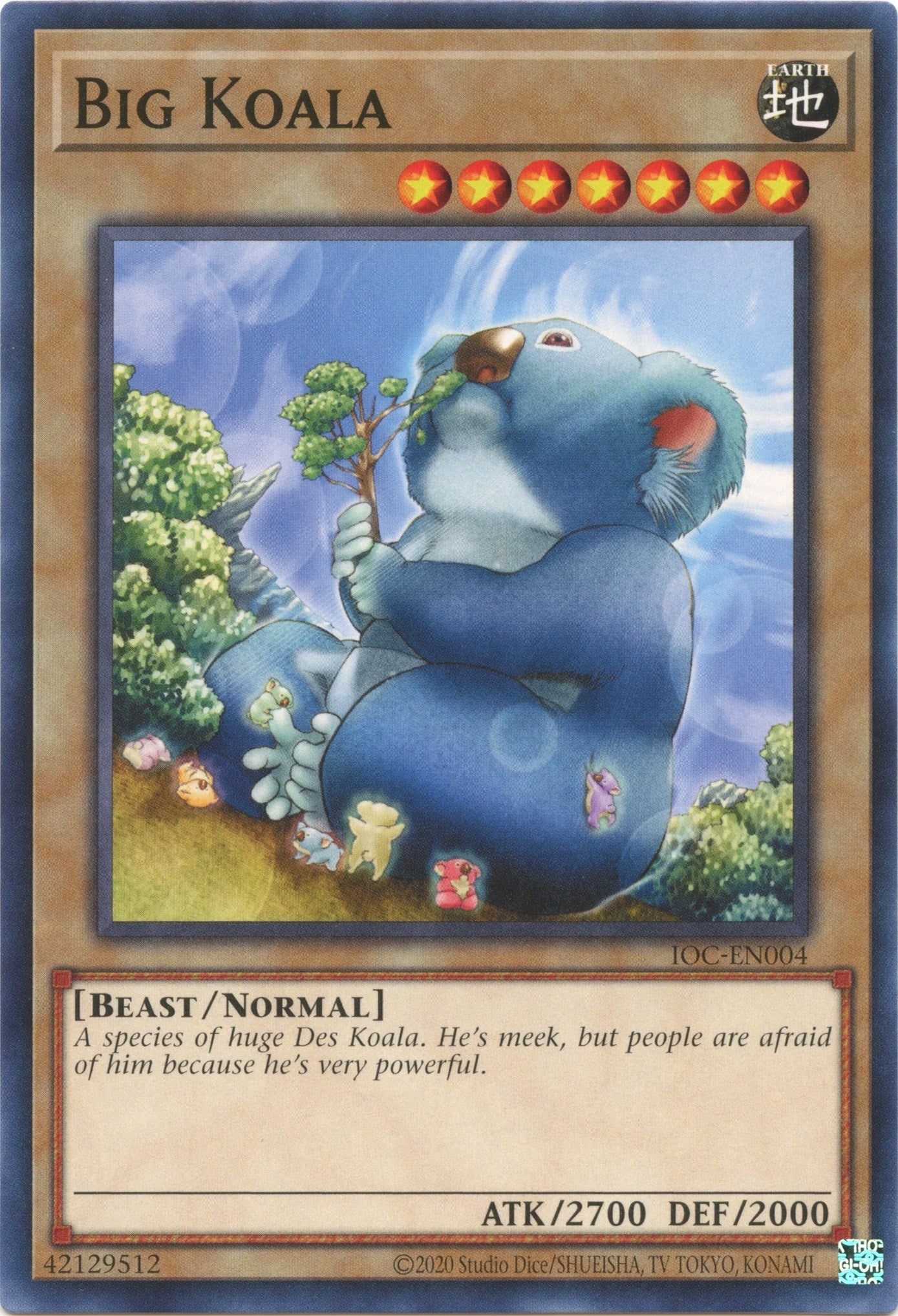 Image for Big Koala (Invasion of Chaos (25th Anniversary Edition)) (IOC-EN004) - YuGiOh