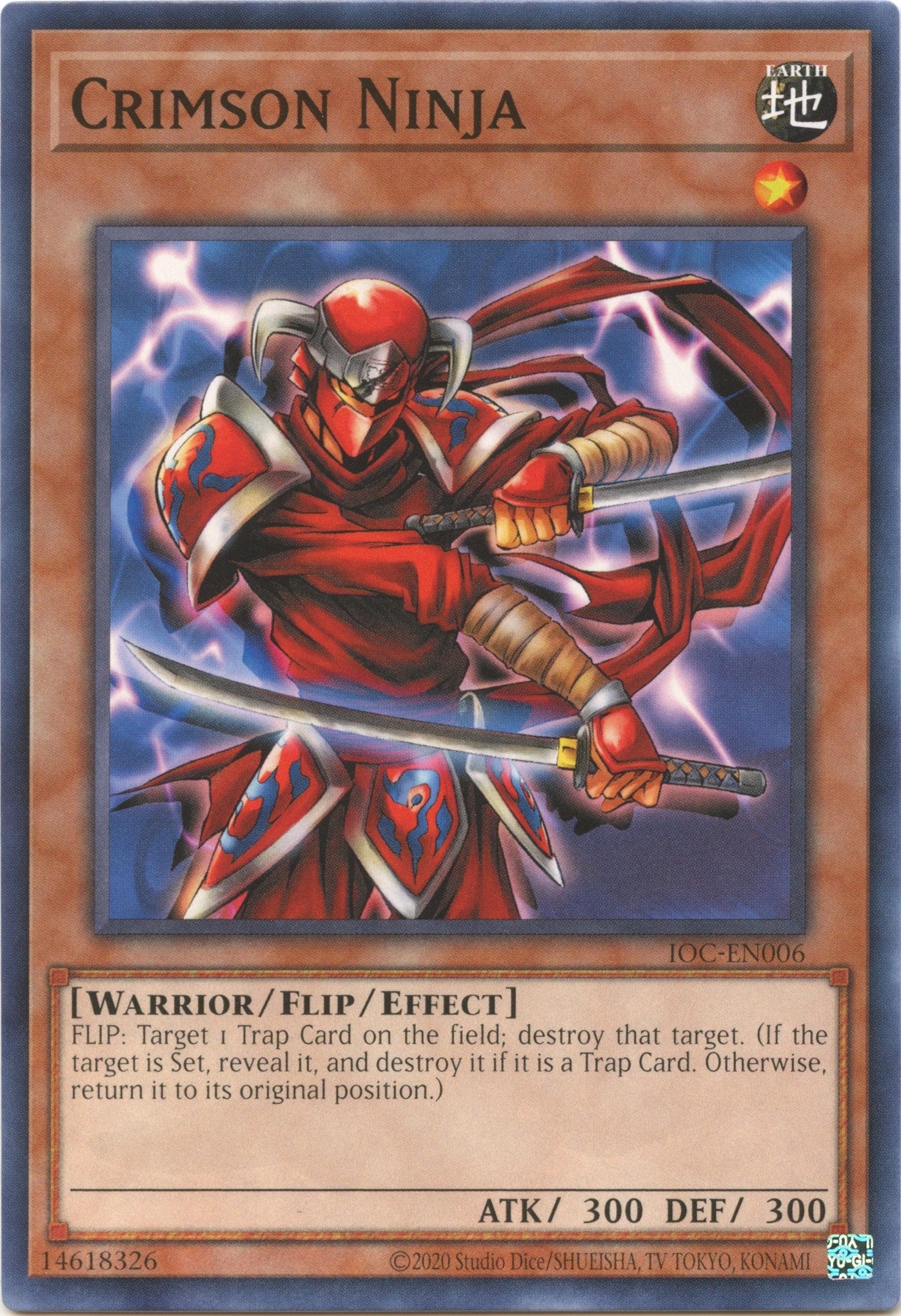 Image for Crimson Ninja (Invasion of Chaos (25th Anniversary Edition)) (IOC-EN006) - YuGiOh