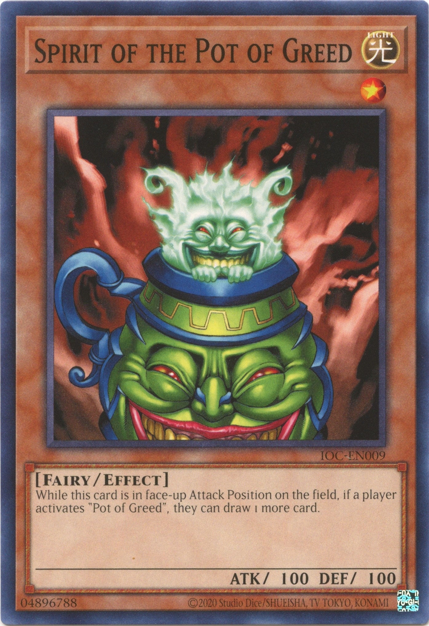 Image for Spirit of the Pot of Greed (Invasion of Chaos (25th Anniversary Edition)) (IOC-EN009) - YuGiOh