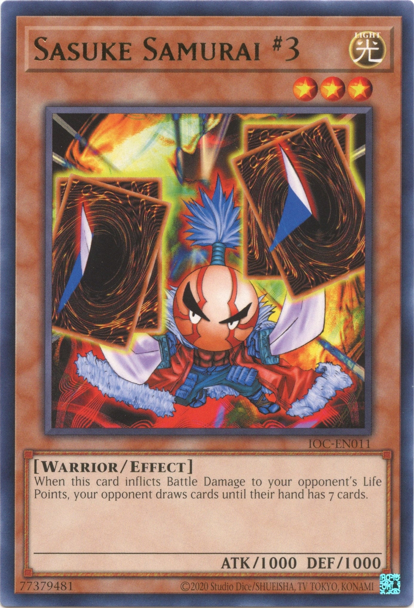 Image for Sasuke Samurai #3 (Invasion of Chaos (25th Anniversary Edition)) (IOC-EN011) - YuGiOh