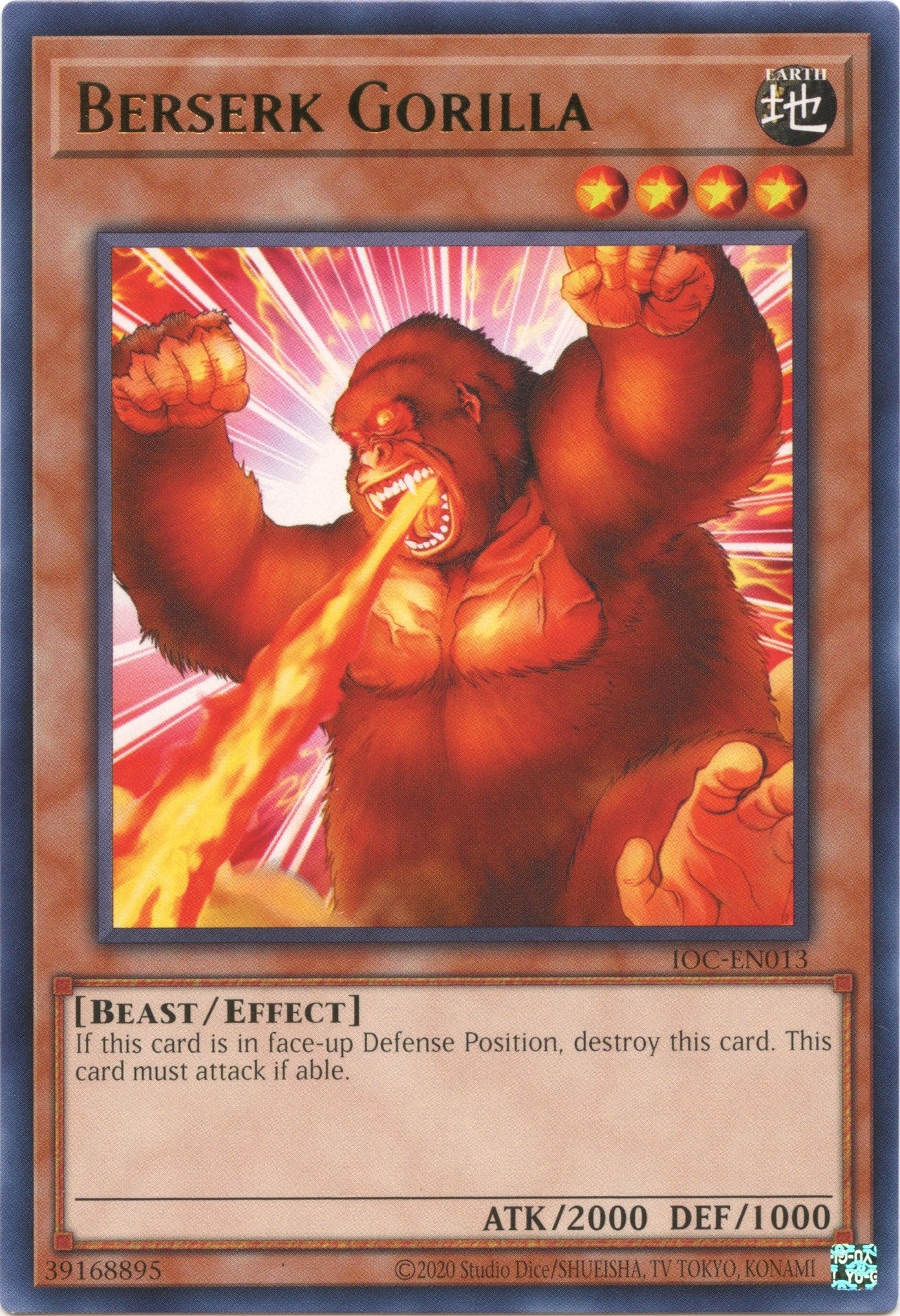Image for Berserk Gorilla (Invasion of Chaos (25th Anniversary Edition)) (IOC-EN013) - YuGiOh